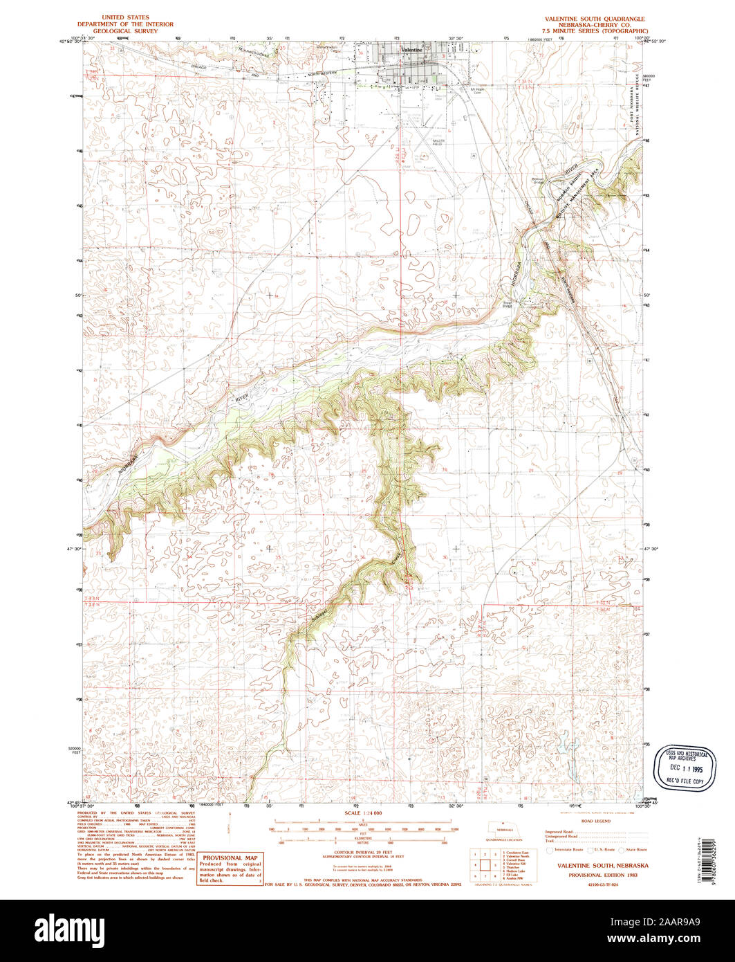 Valentine nebraska map hires stock photography and images Alamy