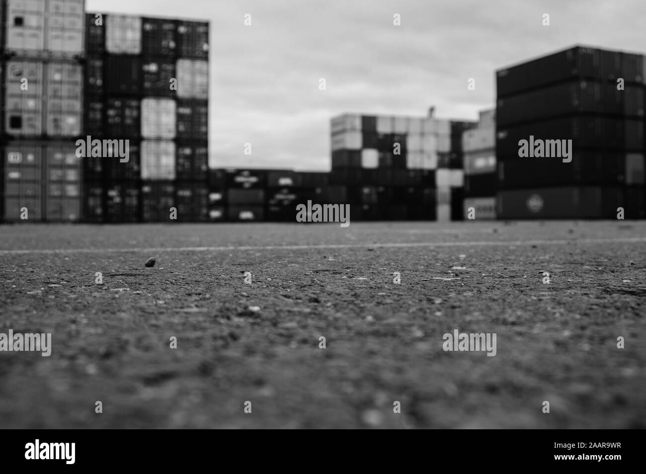 Logistic dock Black and White Stock Photos & Images - Alamy
