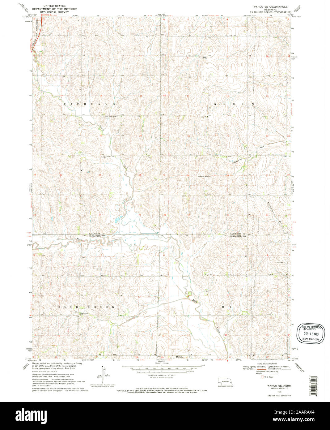 Map of wahoo nebraska hires stock photography and images Alamy