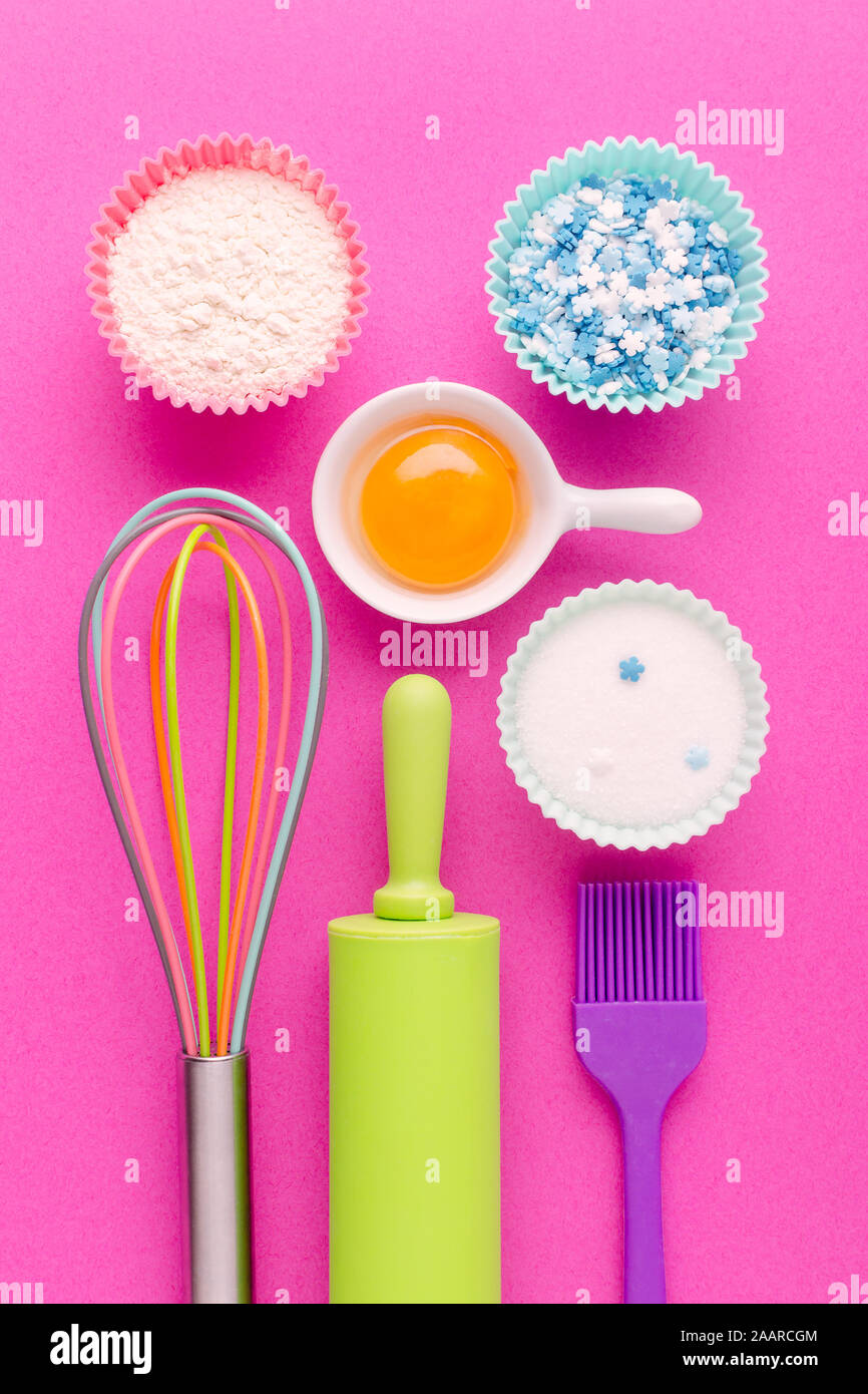 Top view pancake ingredients hi-res stock photography and images - Alamy