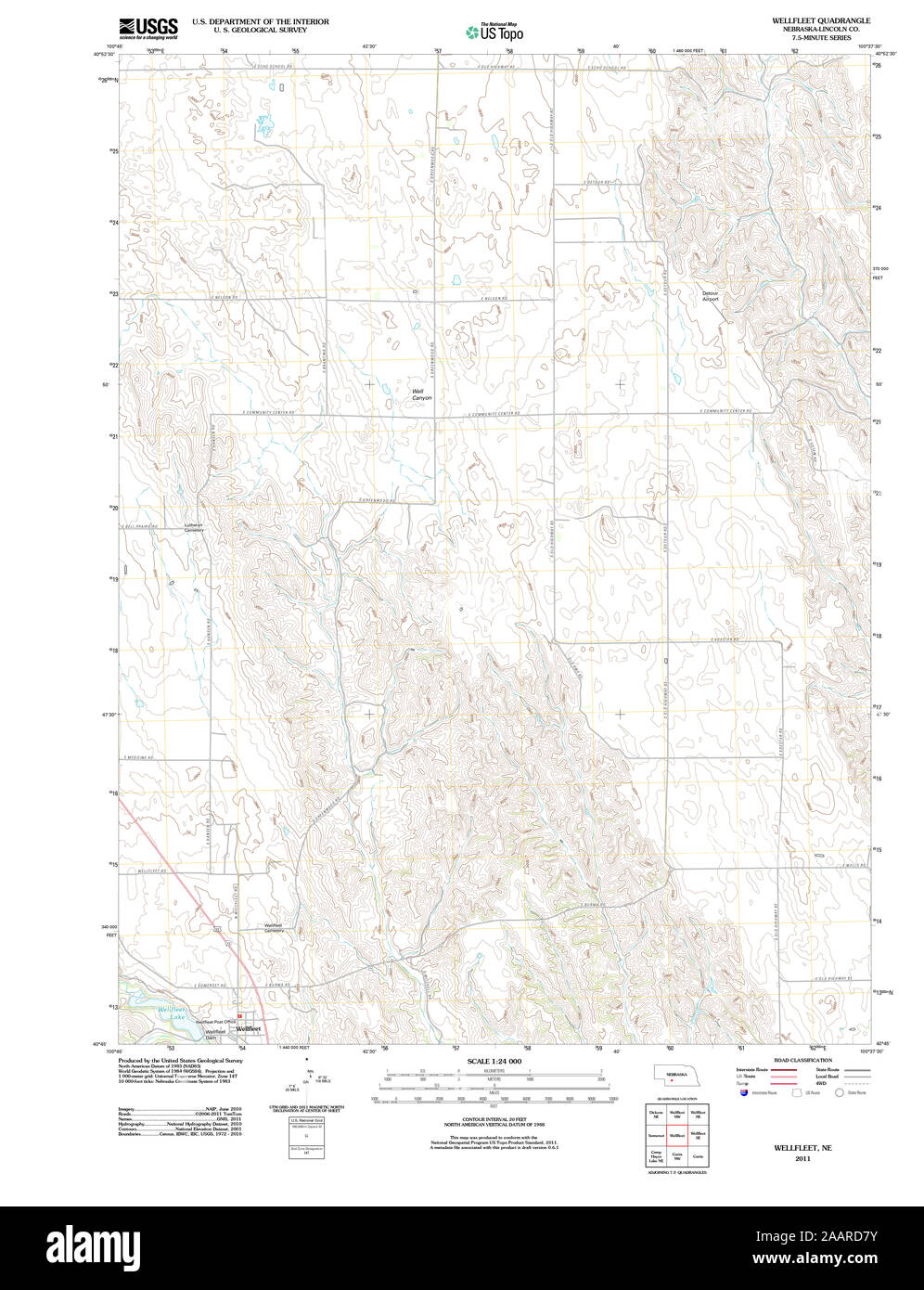 Wellfleet nebraska map hires stock photography and images Alamy