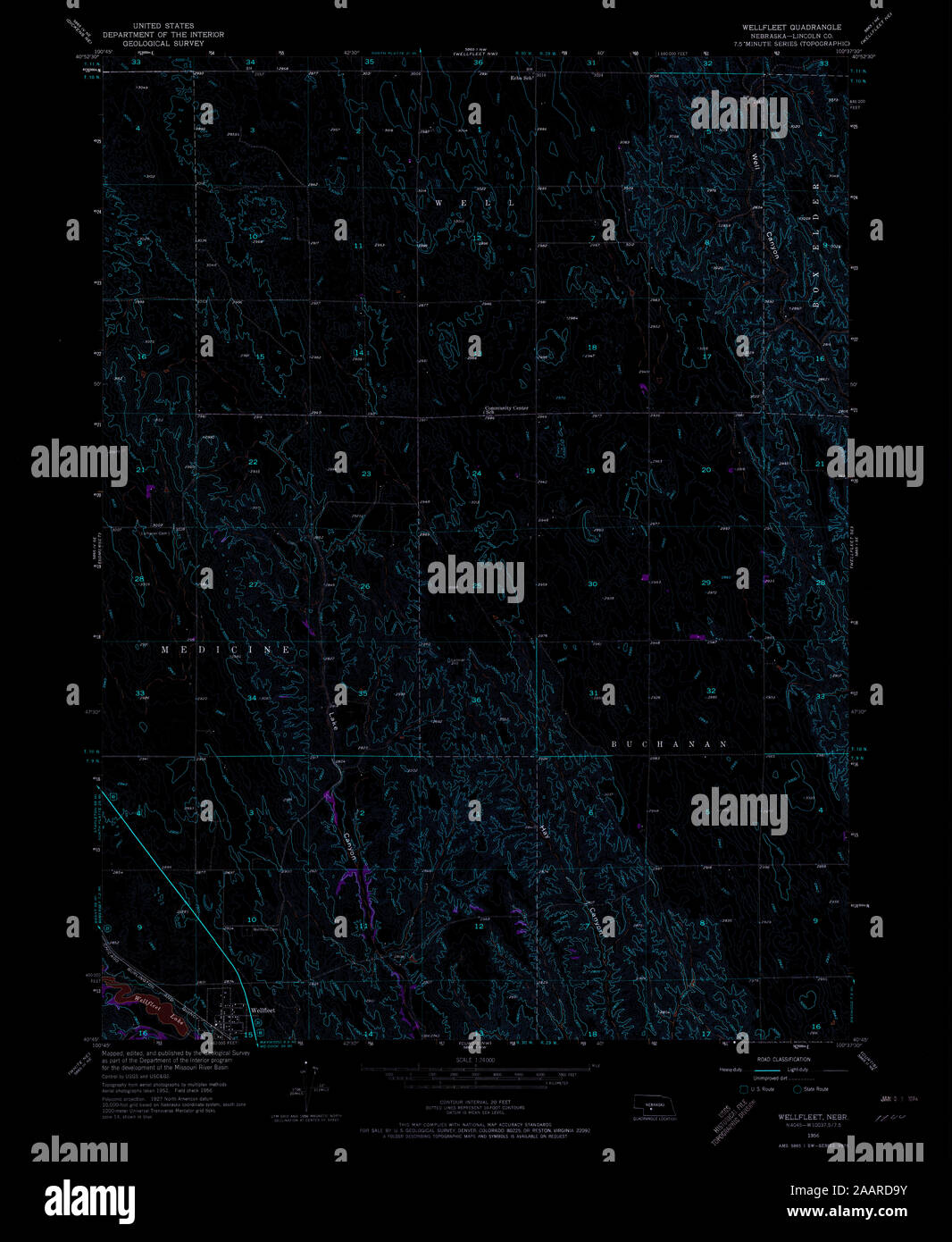 Wellfleet nebraska map hires stock photography and images Alamy