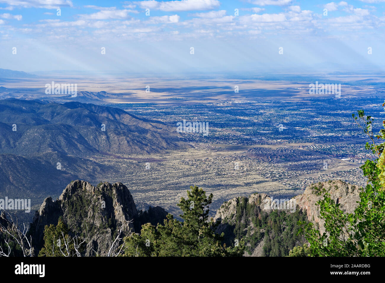 Overlooking Albuquerque from the top of the Sandia Crest Highway, New