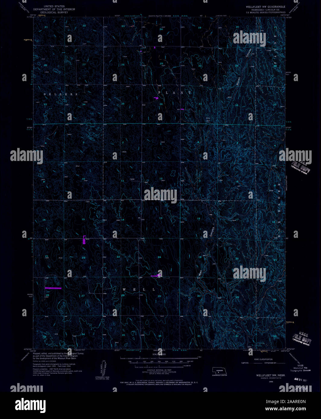 Wellfleet nebraska map hires stock photography and images Alamy