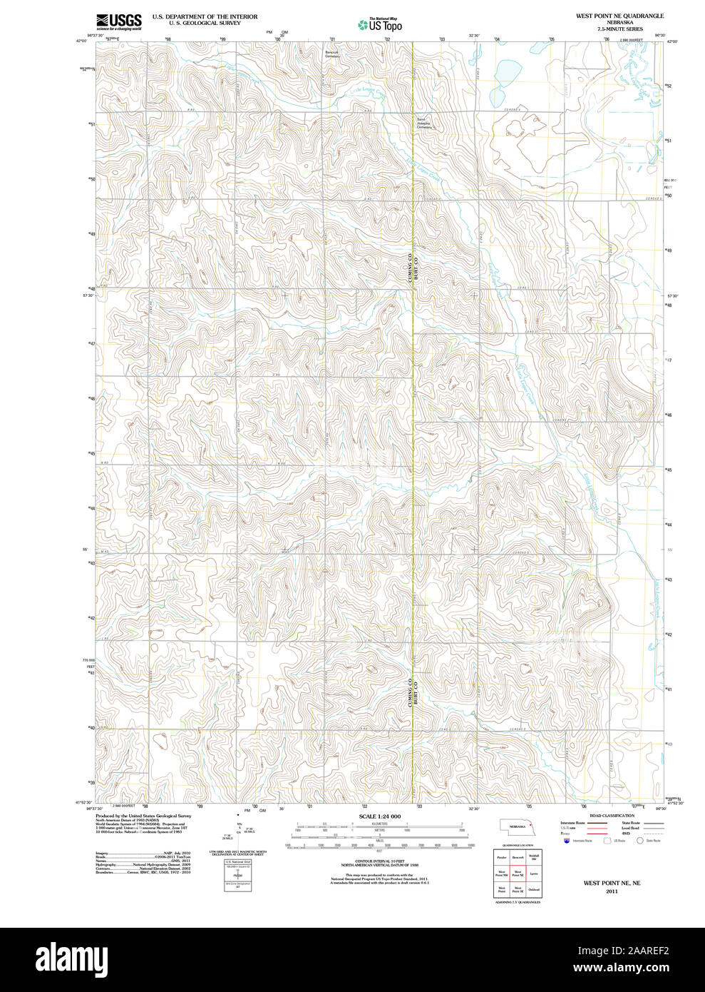 West point nebraska map hires stock photography and images Alamy