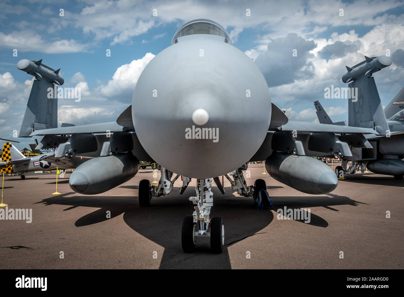 Planes on display -Sun n’ Fun airshow, Lakeland Florida Stock Photo