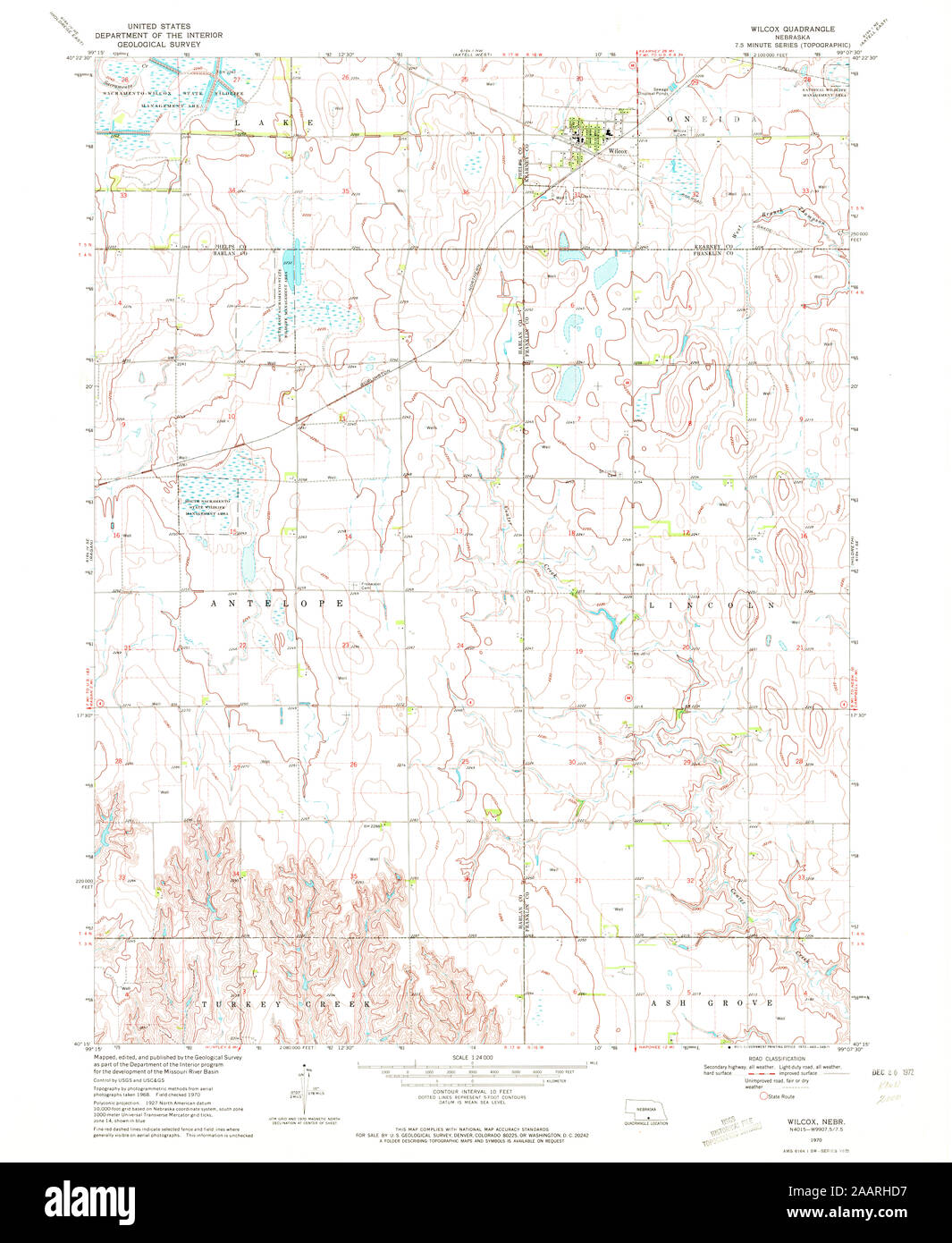 Wilcox nebraska map Cut Out Stock Images & Pictures Alamy