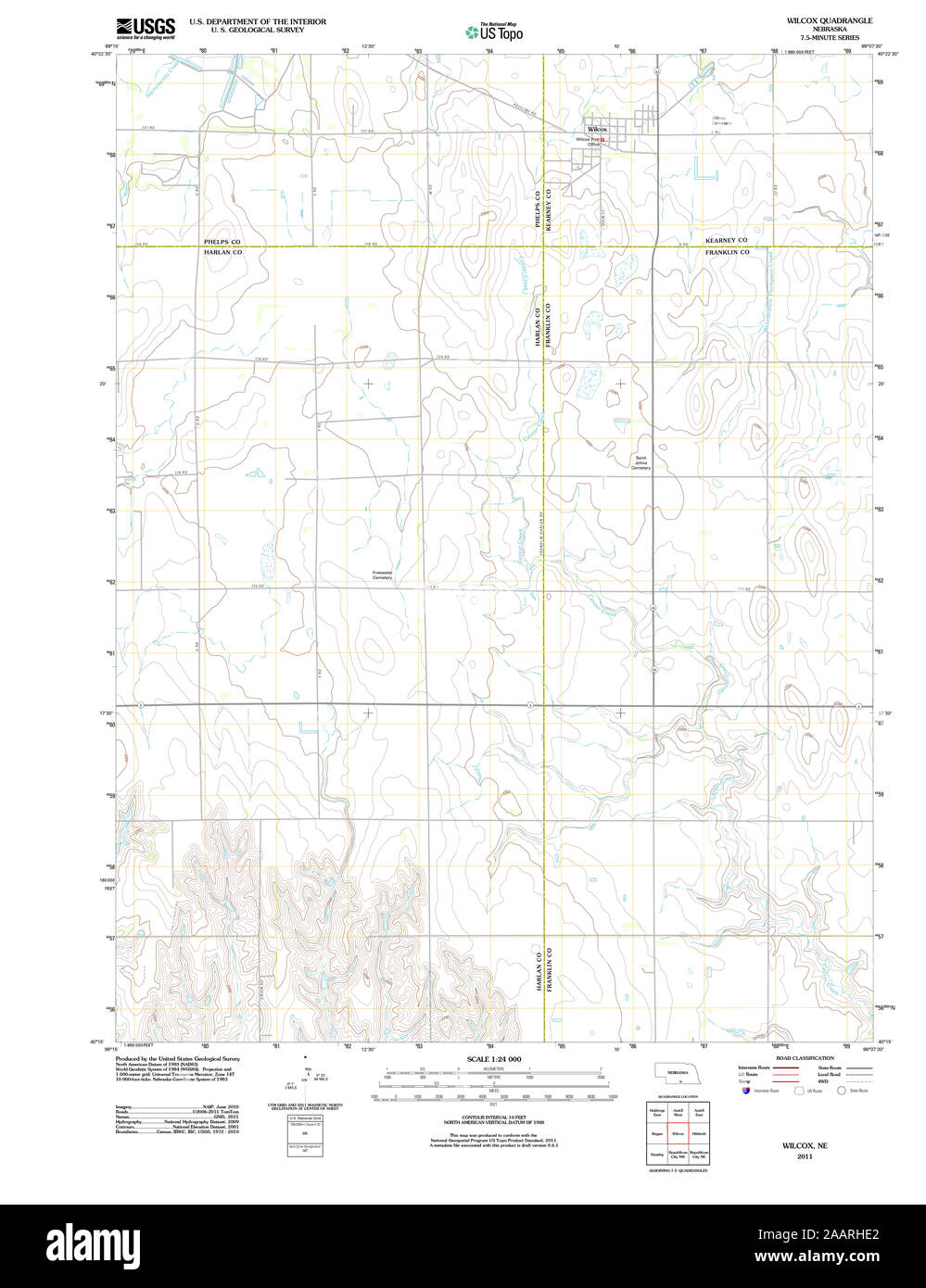 Wilcox nebraska map Cut Out Stock Images & Pictures Alamy