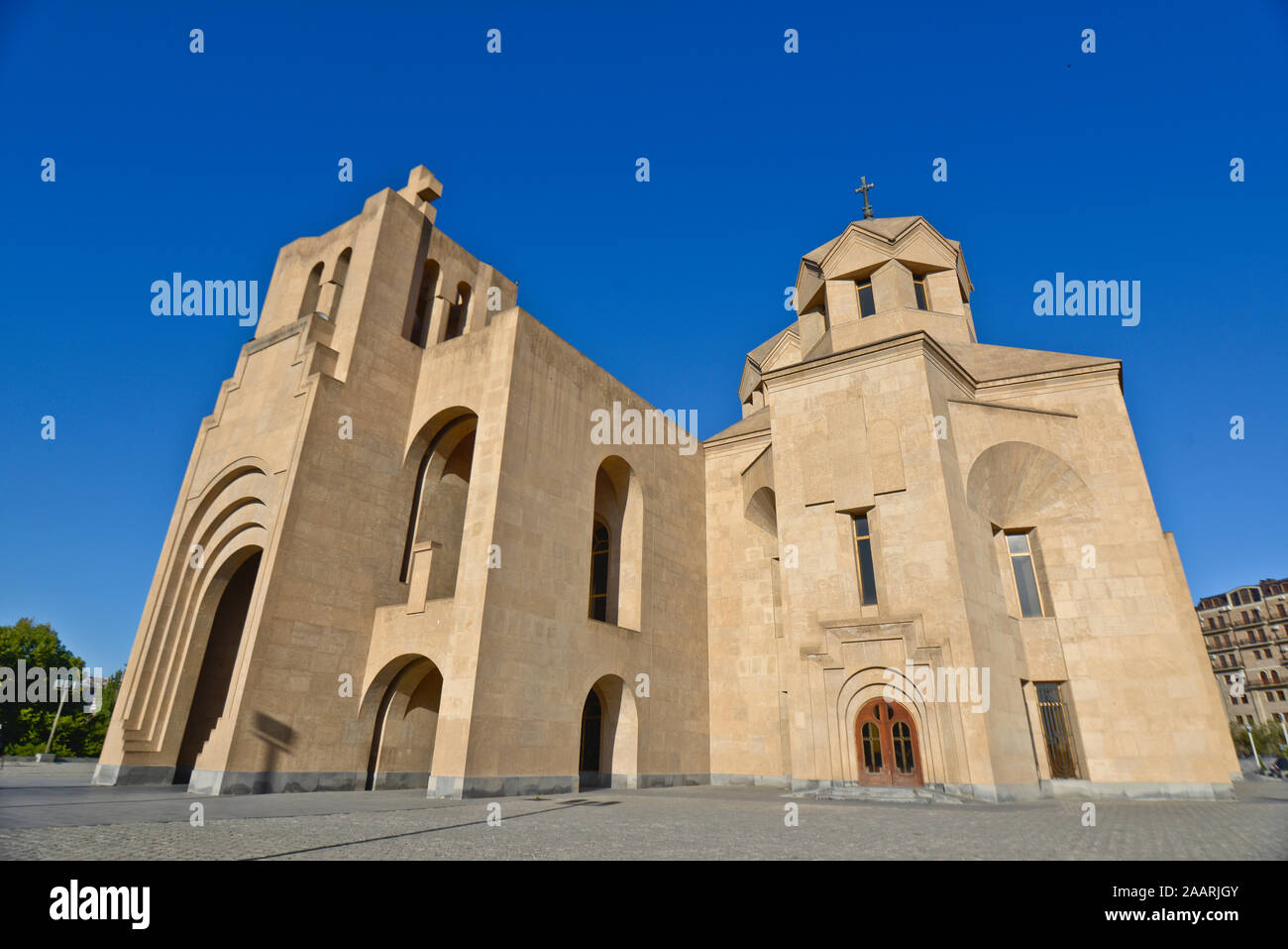 Saint Gregory the Illuminator Cathedral (1997-2001), Yerevan, Armenia Stock Photo