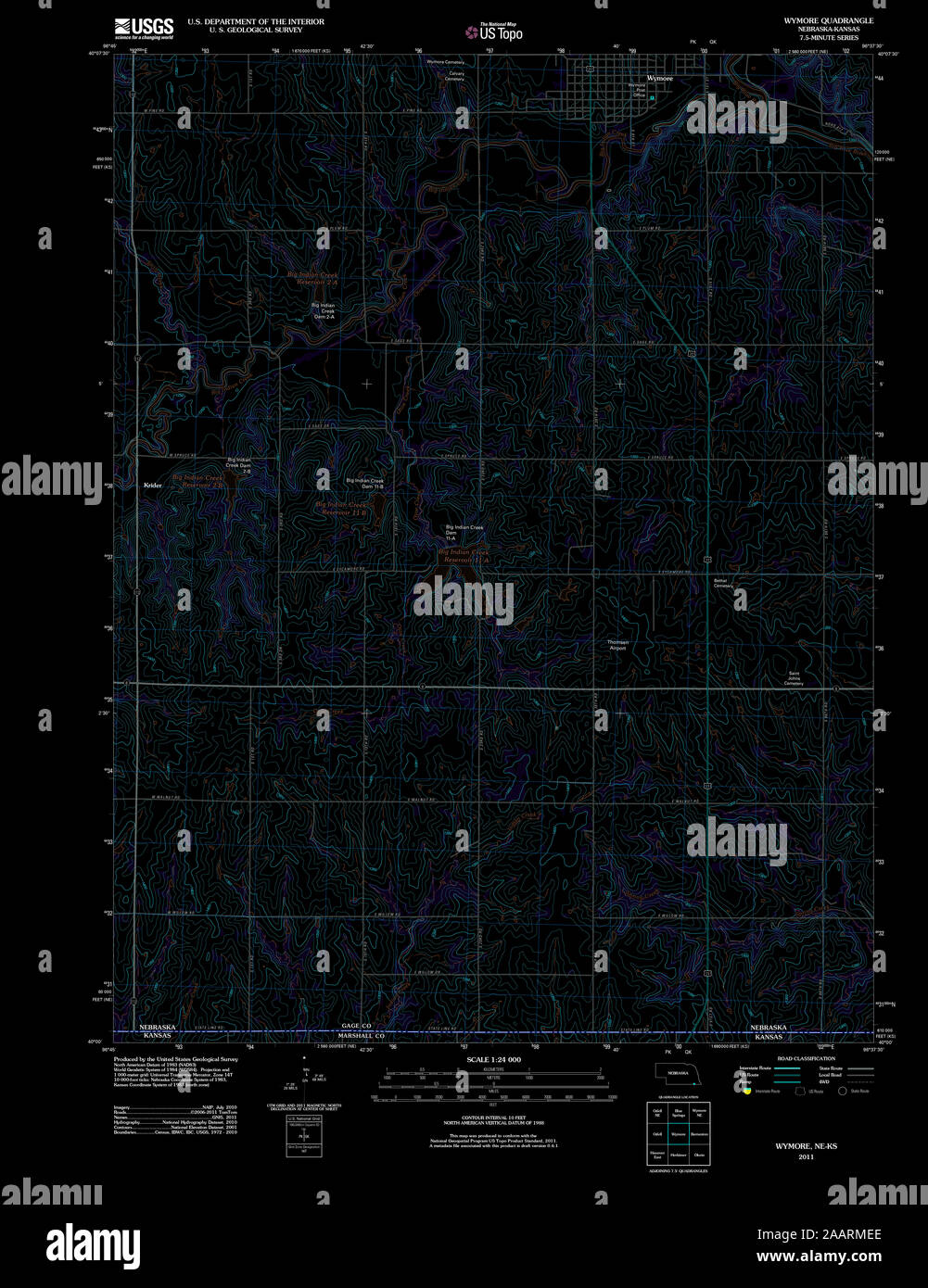 Map of wymore nebraska hires stock photography and images Alamy