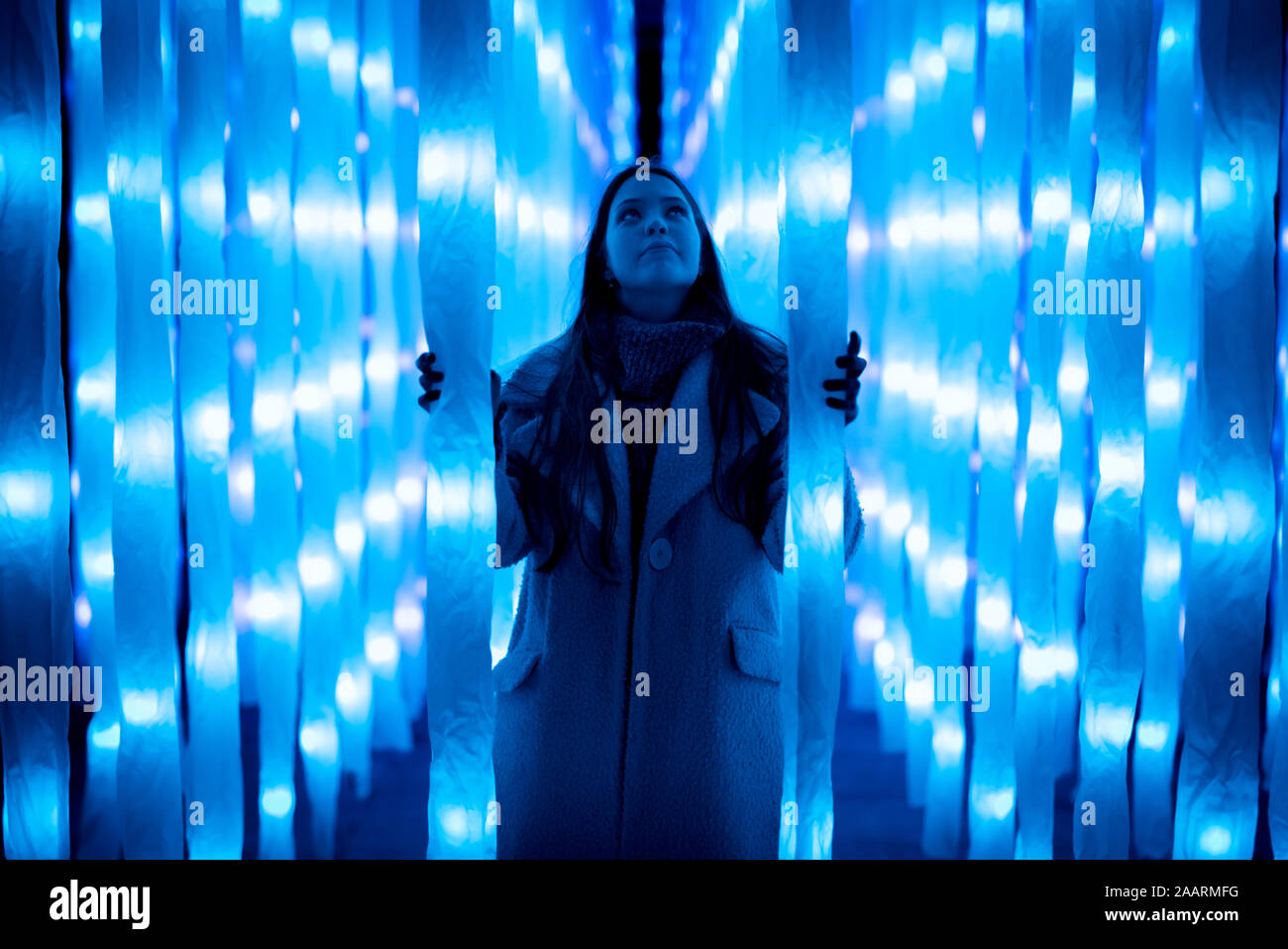 London, UK. 19th Nov 2019. Christmas at Kew winter lights multi-sensory installations. Credit: Guy Corbishley/Alamy Live News Stock Photo