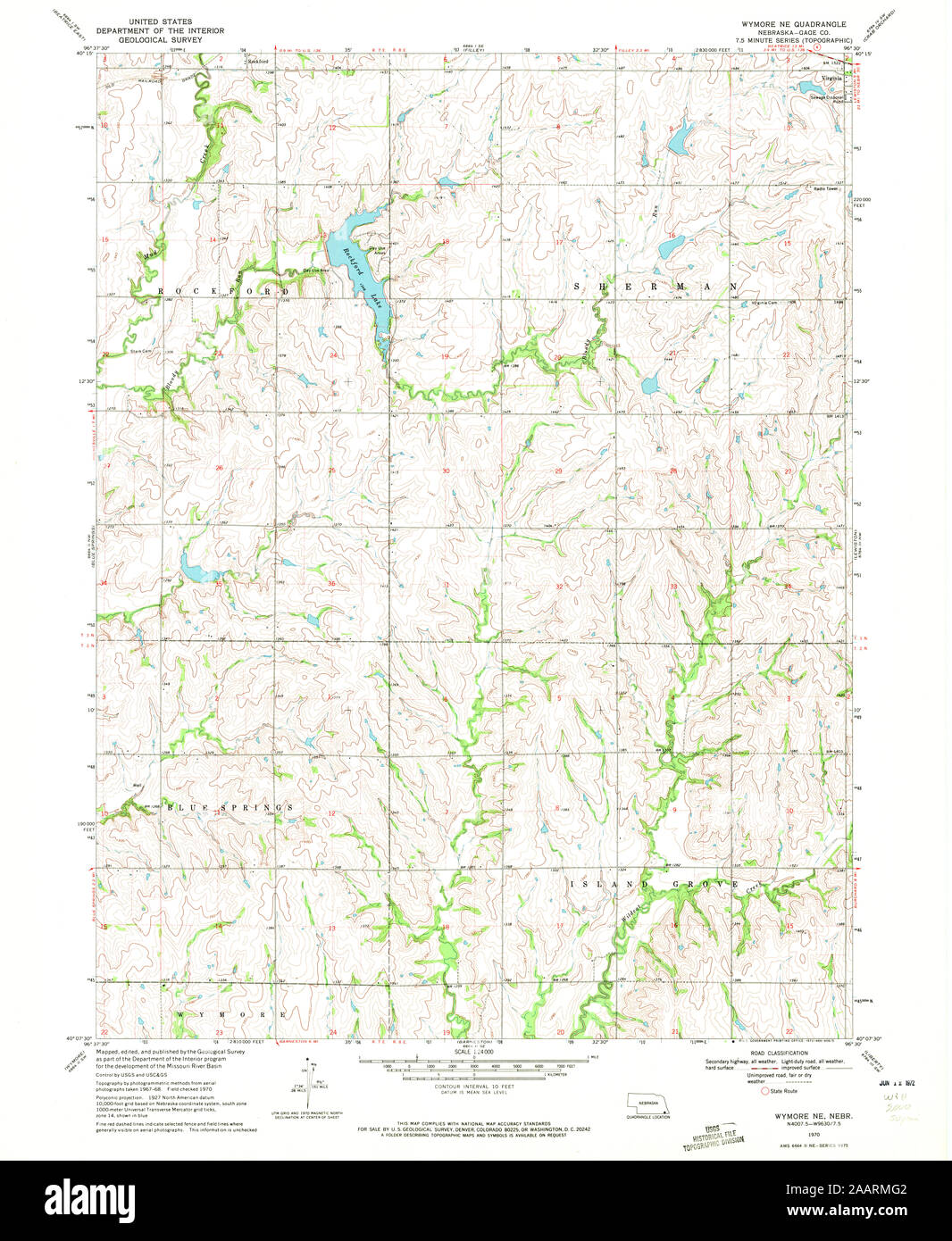 Map of wymore nebraska Cut Out Stock Images & Pictures Alamy