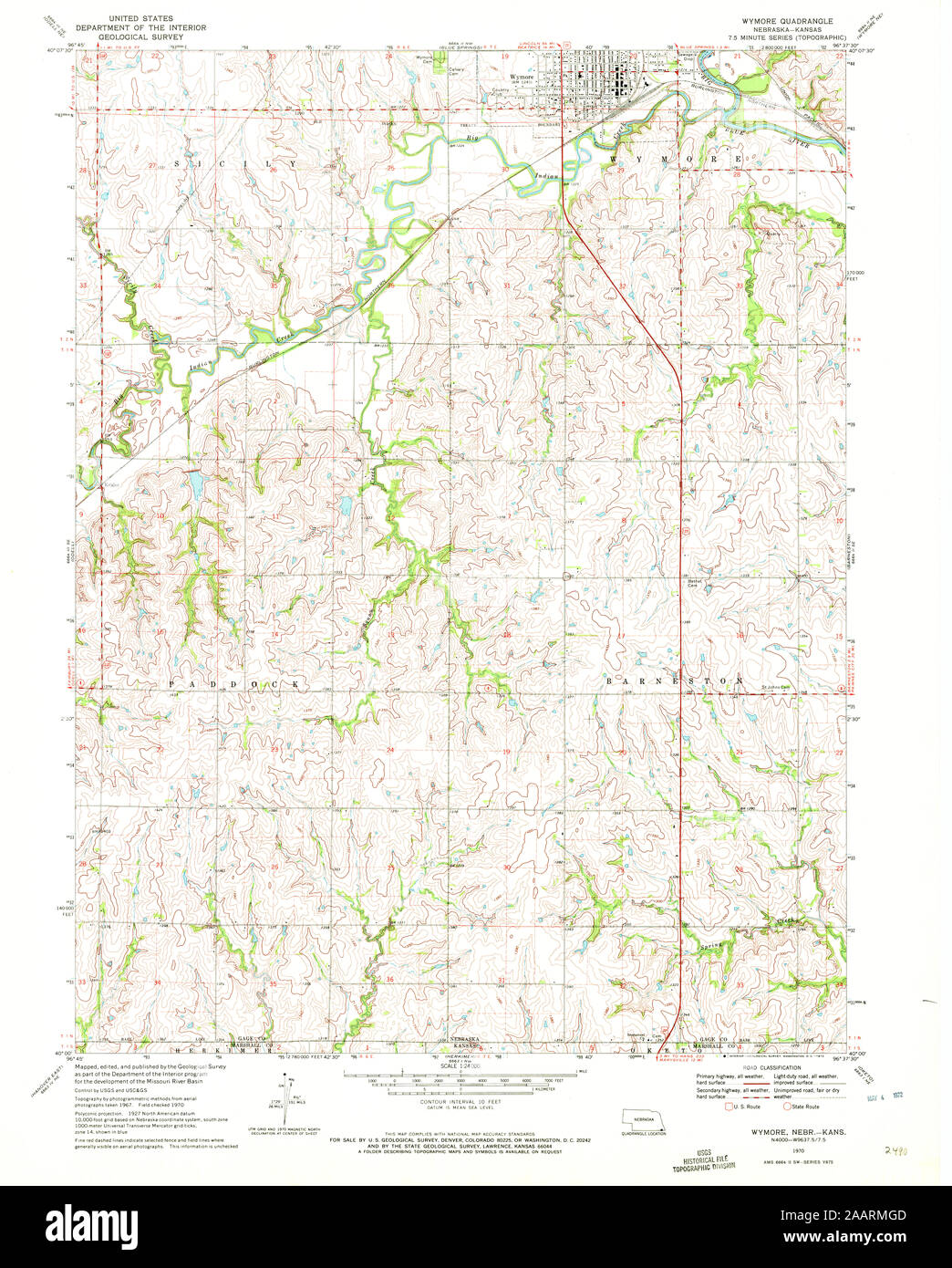 Map of wymore nebraska Cut Out Stock Images & Pictures Alamy