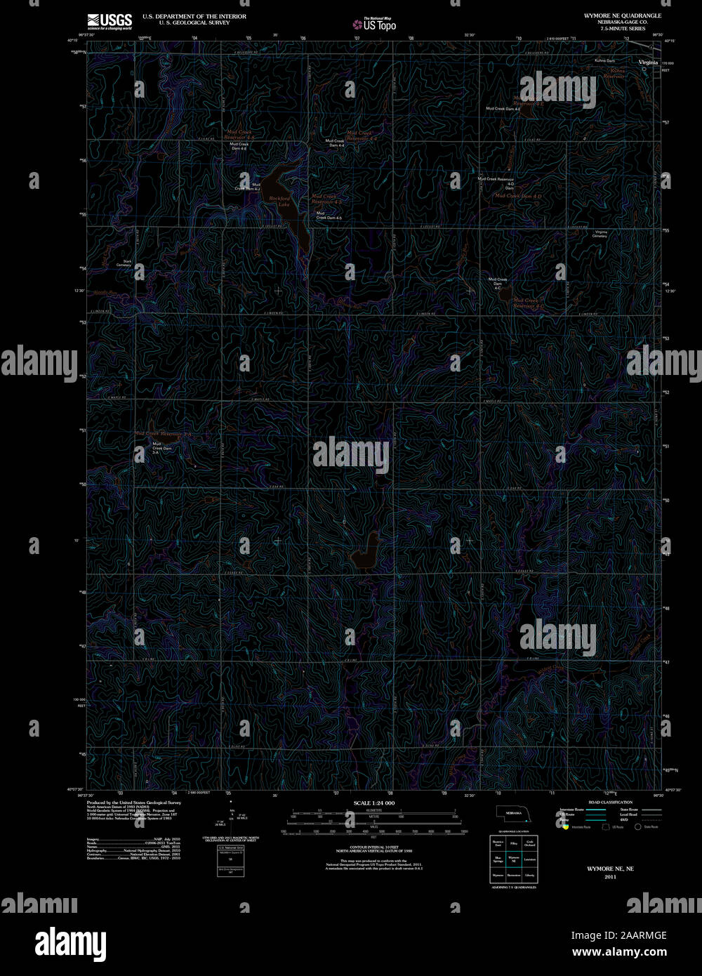Map of wymore nebraska hires stock photography and images Alamy