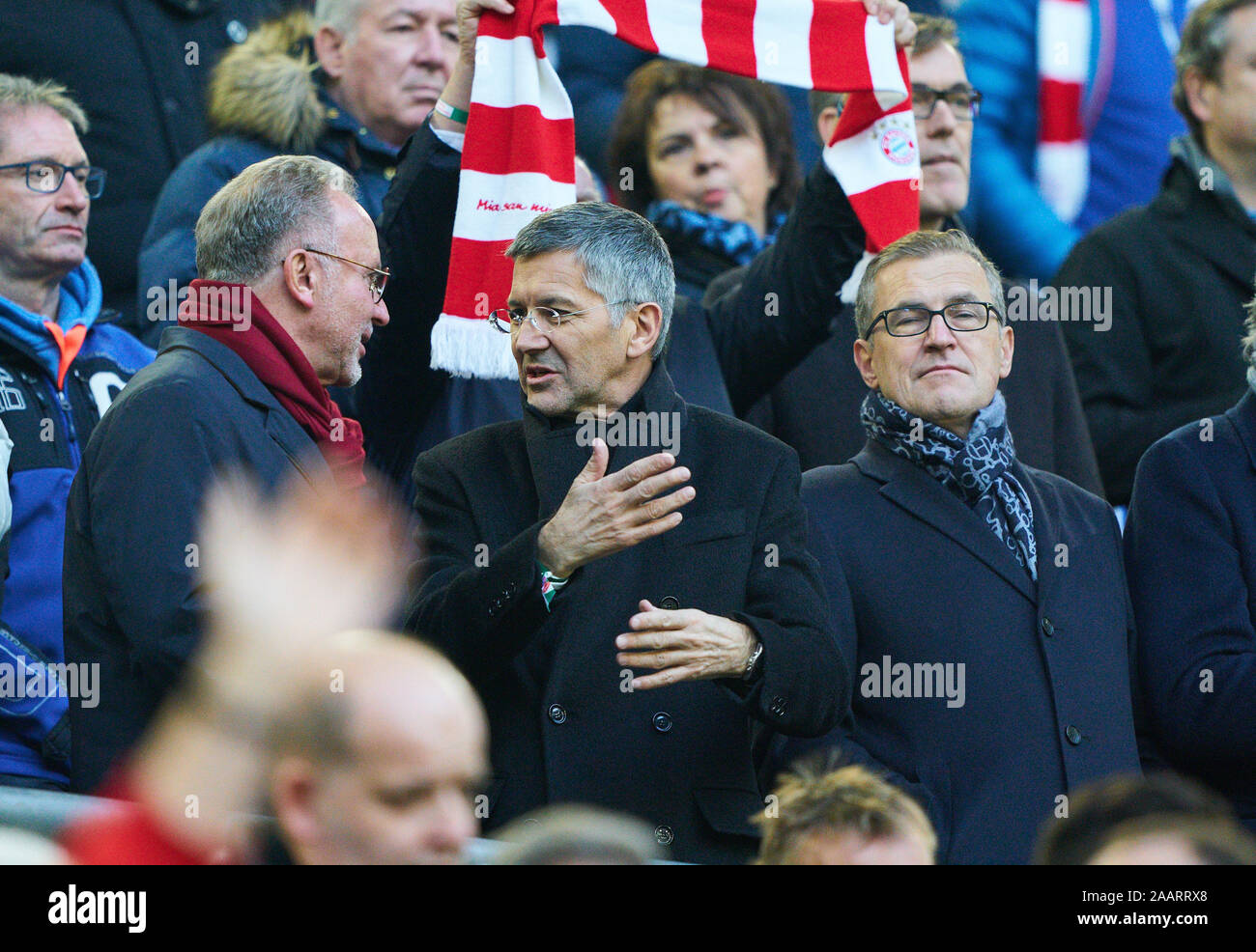 Dusseldorf Germany 23rd Nov 2019 Football Fortuna Dusseldorf Fc Bayern Munich 0 4 Duesseldorf Nov 23 2019 Herbert Hainer Fcb President And Ex Ceo Adidas Half Size Portrait Karl Heinz Rummenigge Ceo Vorstandsvorsitzender Fcb Ag