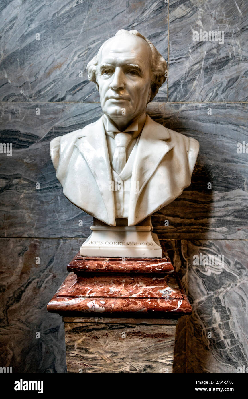 Bust of John Corry inside the Lloyd's Register Building, London, UK Stock Photo