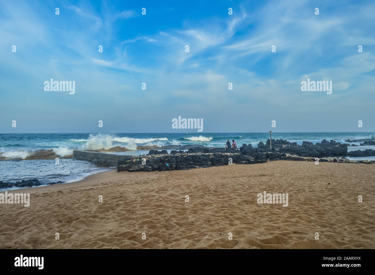 Pristine and natural Salt rock tidal pool in Dolphin coast Ballito