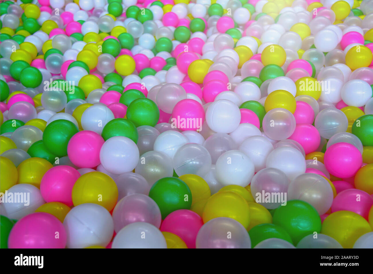 Colored balls in the playground Stock Photo Alamy