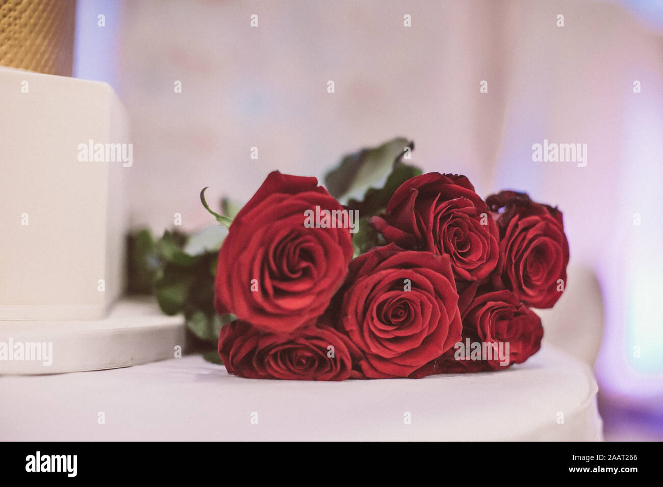 Wedding Decorations Red Roses Close Up Stock Photo 333672142 Alamy
