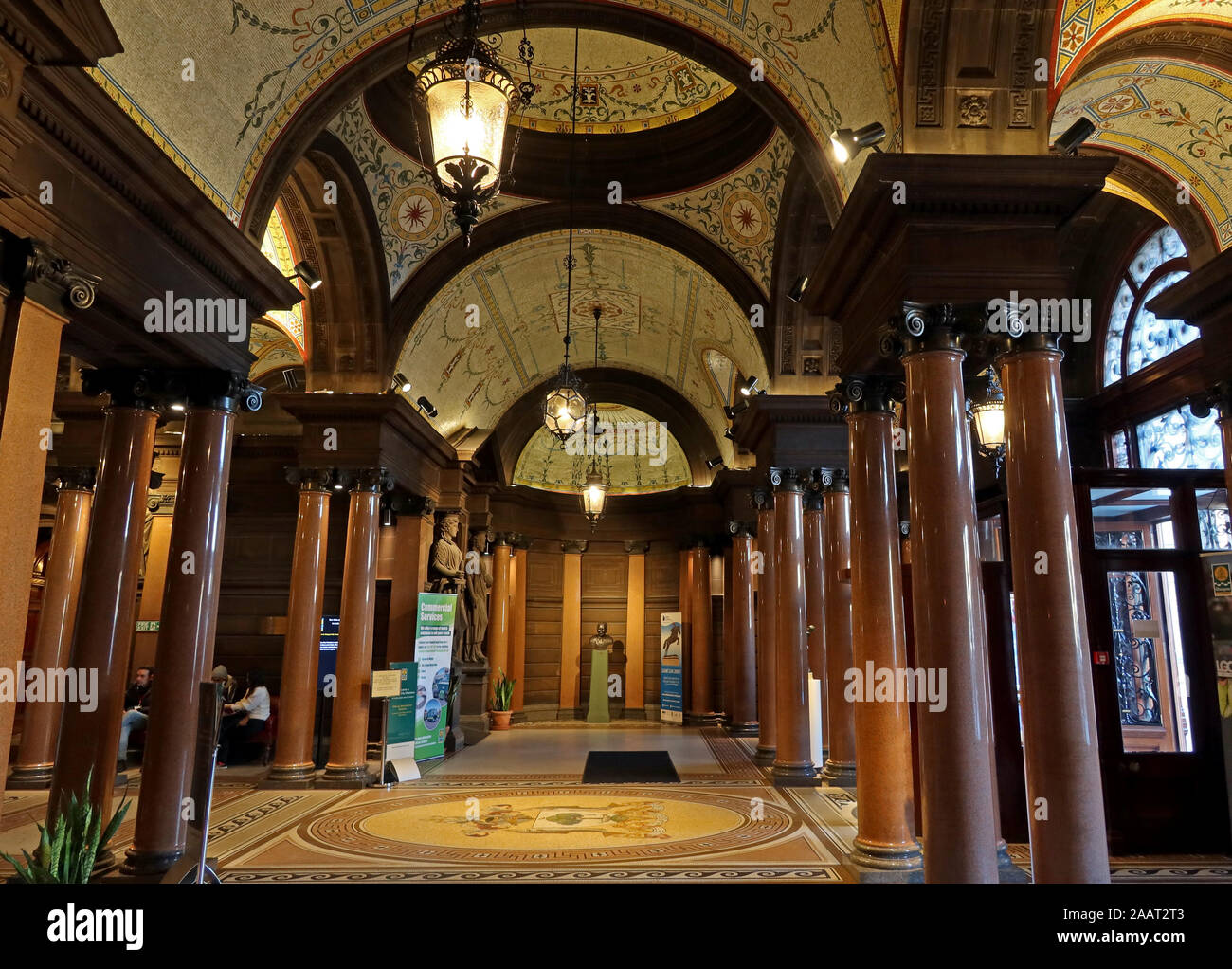 Entrance to Glasgow City Chambers, George Square, Glasgow, Scotland,UK, G2 1AL Stock Photo