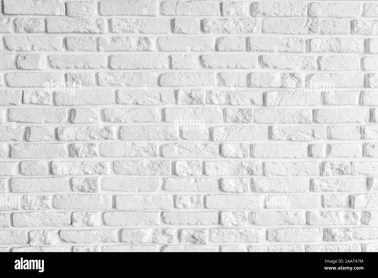 The Modern white brick wall texture for background Stock Photo - Alamy