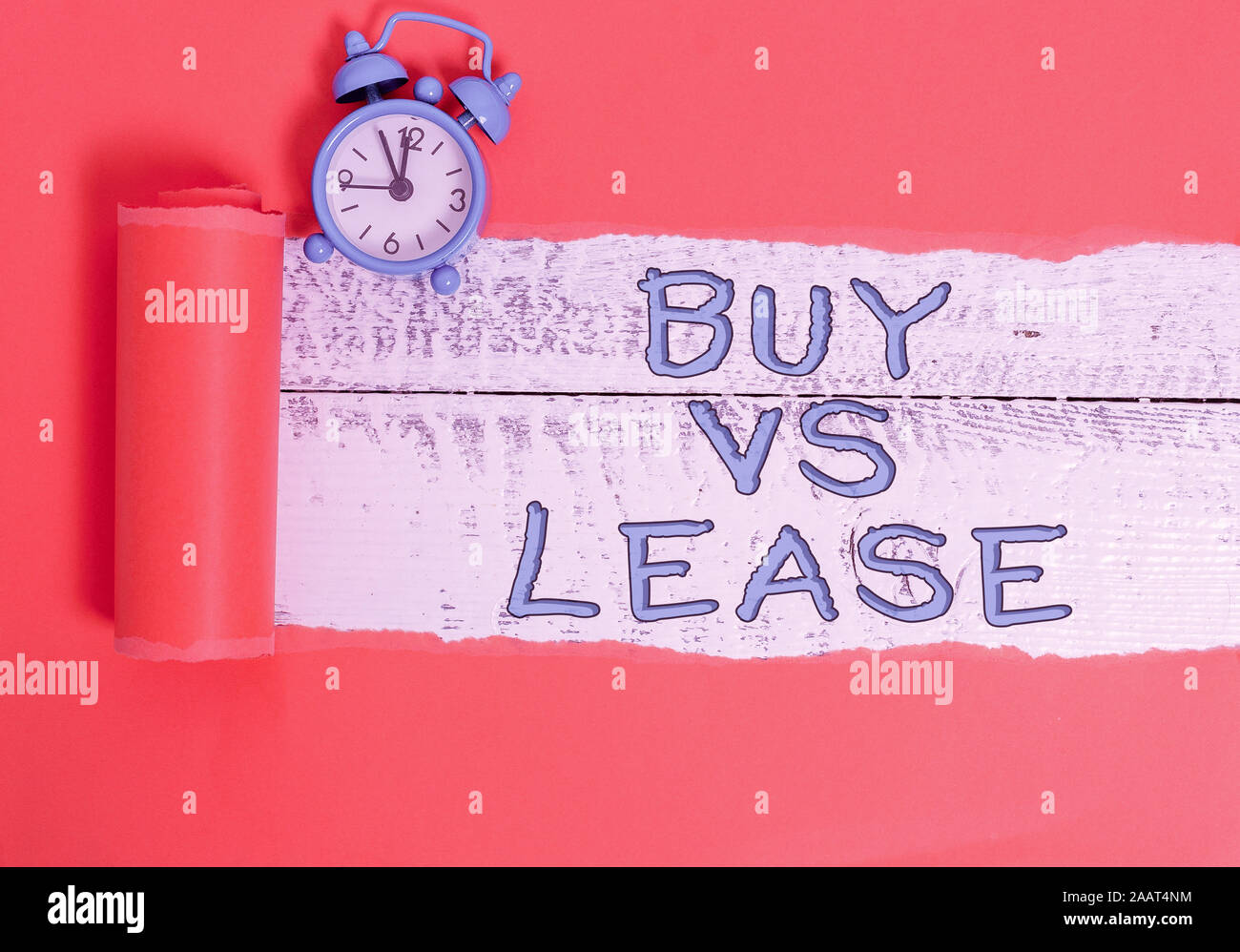 Handwriting text writing Buy Vs Lease. Conceptual photo Own something