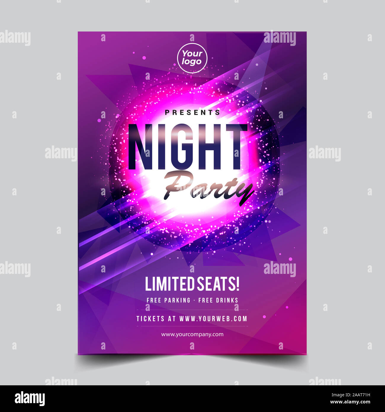Minimal Club Music Flyer Brochure High Resolution Stock Photography And Images Alamy