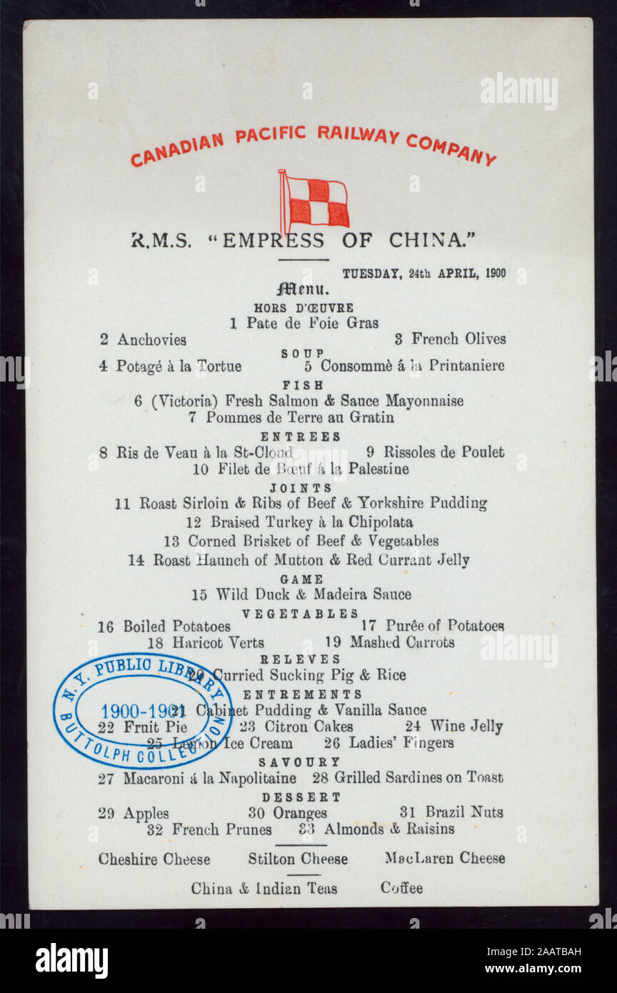 DNNER held by CANADIAN PACIFIC RAILWAY COMPANY at RMS EMPRESS