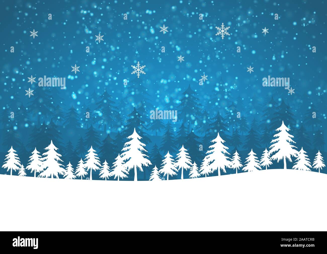 Holiday winter background for Merry Christmas, stock vector Stock Vector