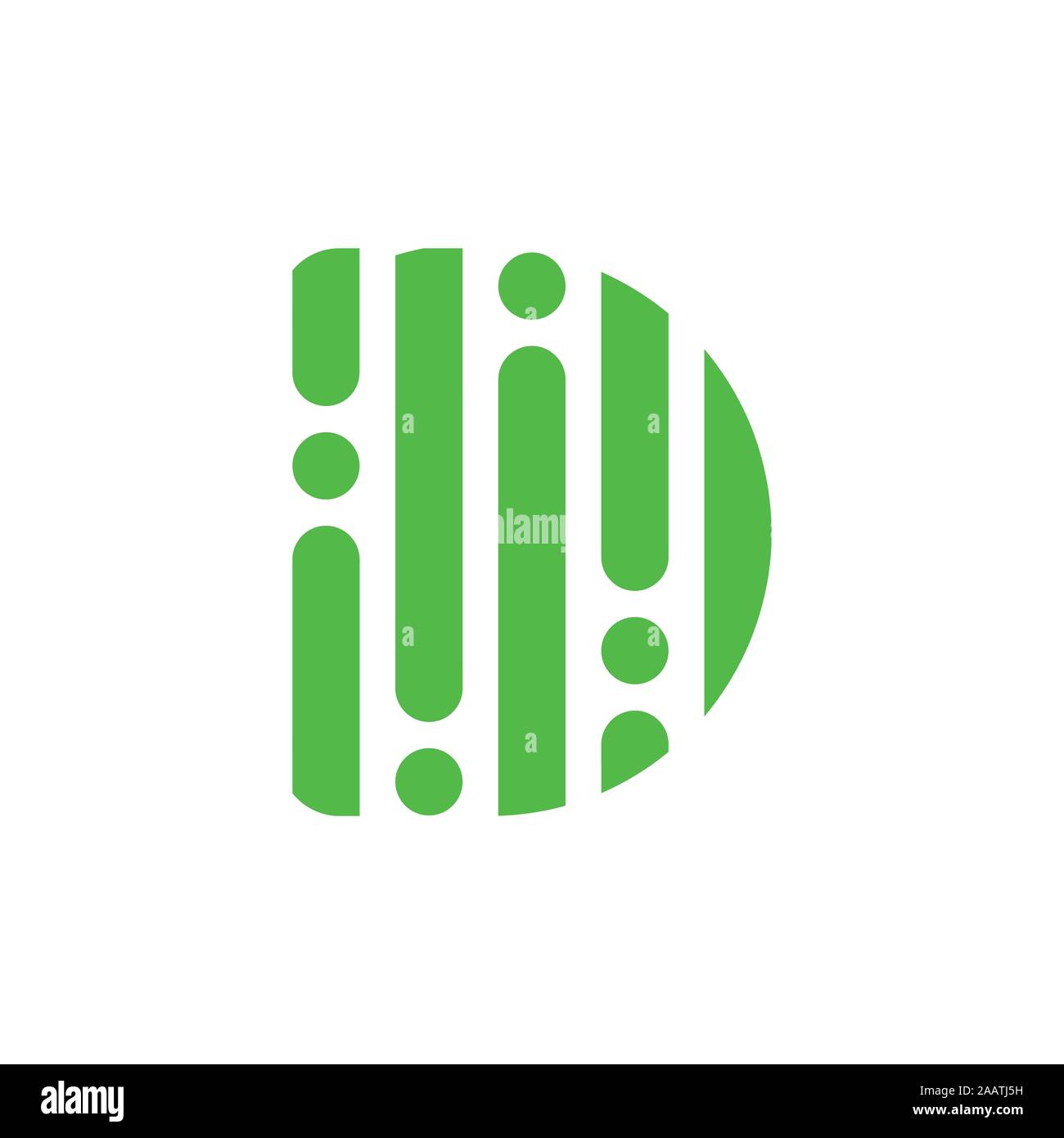 letter d dots line design logo vector Stock Vector Image & Art - Alamy