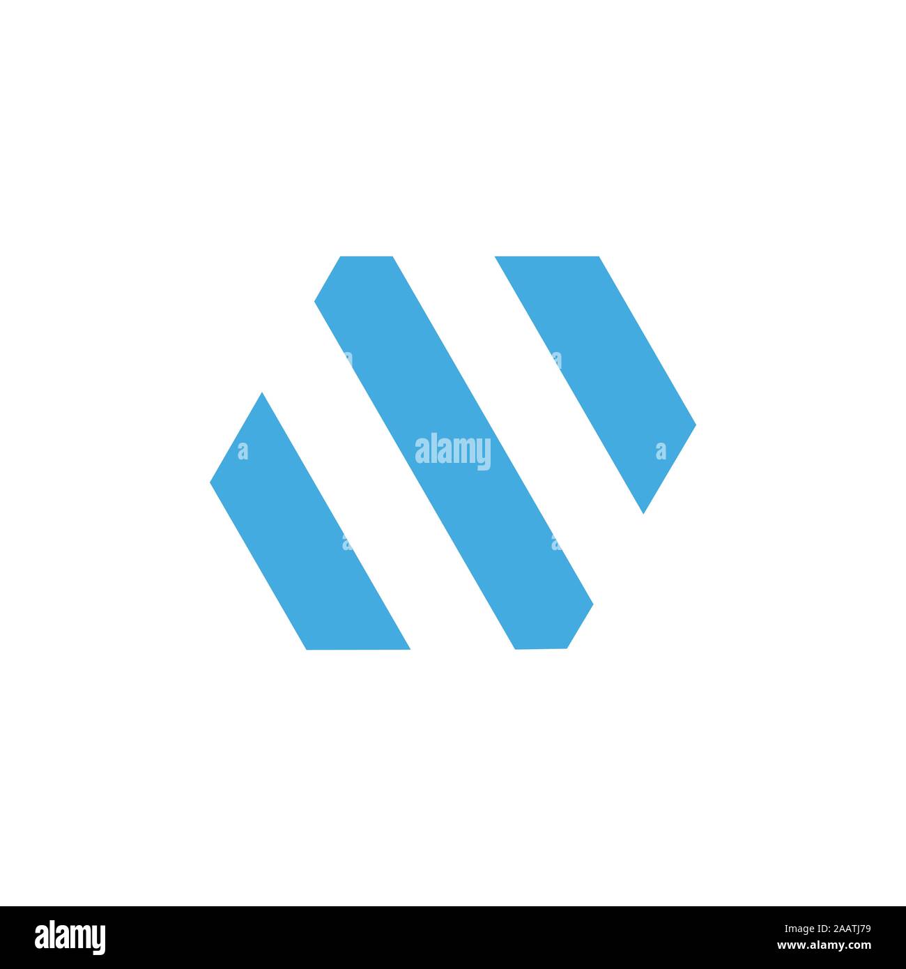 stripes hexagon simple geometric logo vector Stock Vector