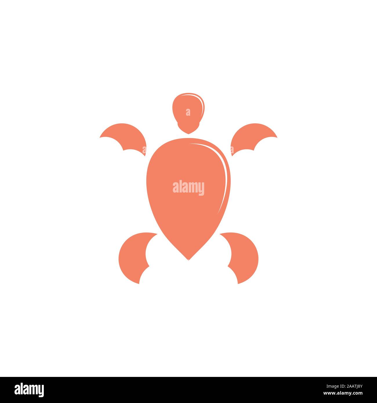 shine turtle symbol logo vector Stock Vector