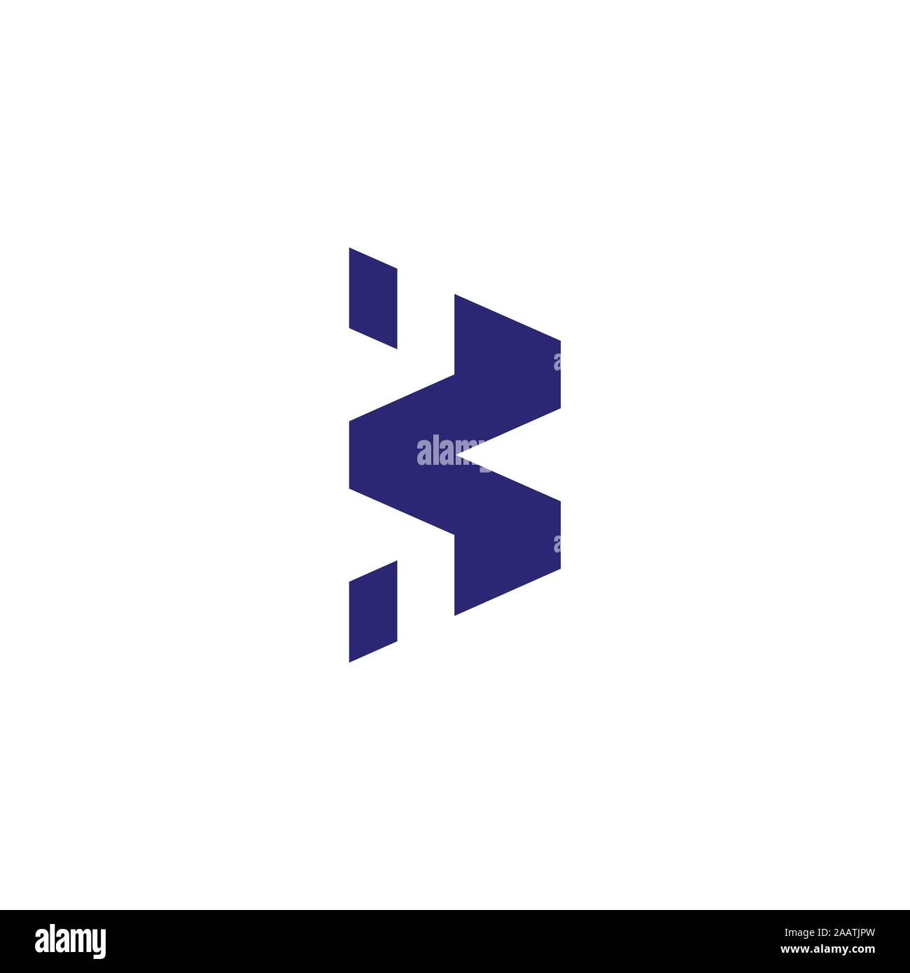 letter b simple geometric logo vector Stock Vector Image & Art - Alamy