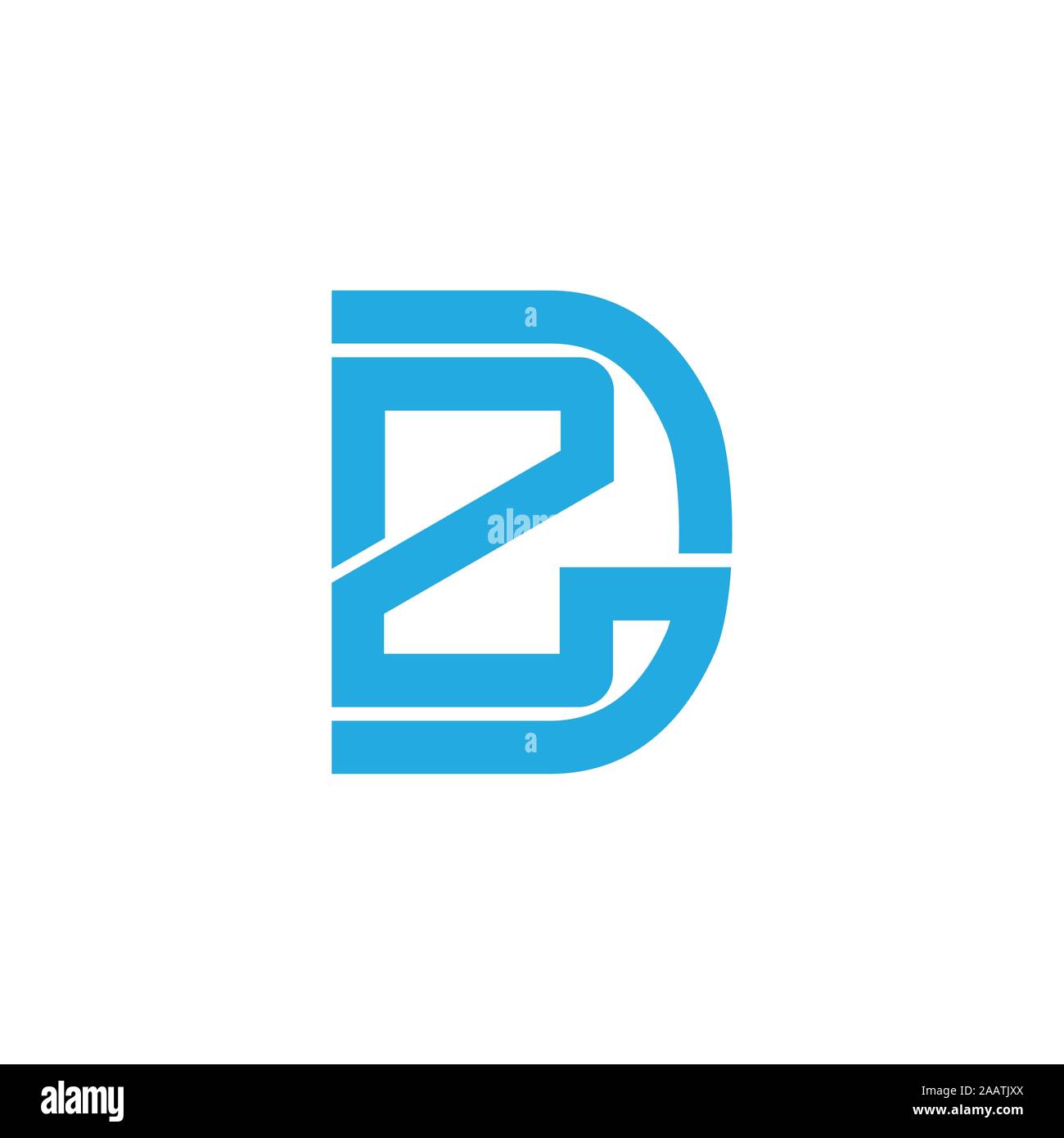 abstract letter rd geometric line logo vector Stock Vector Image & Art ...