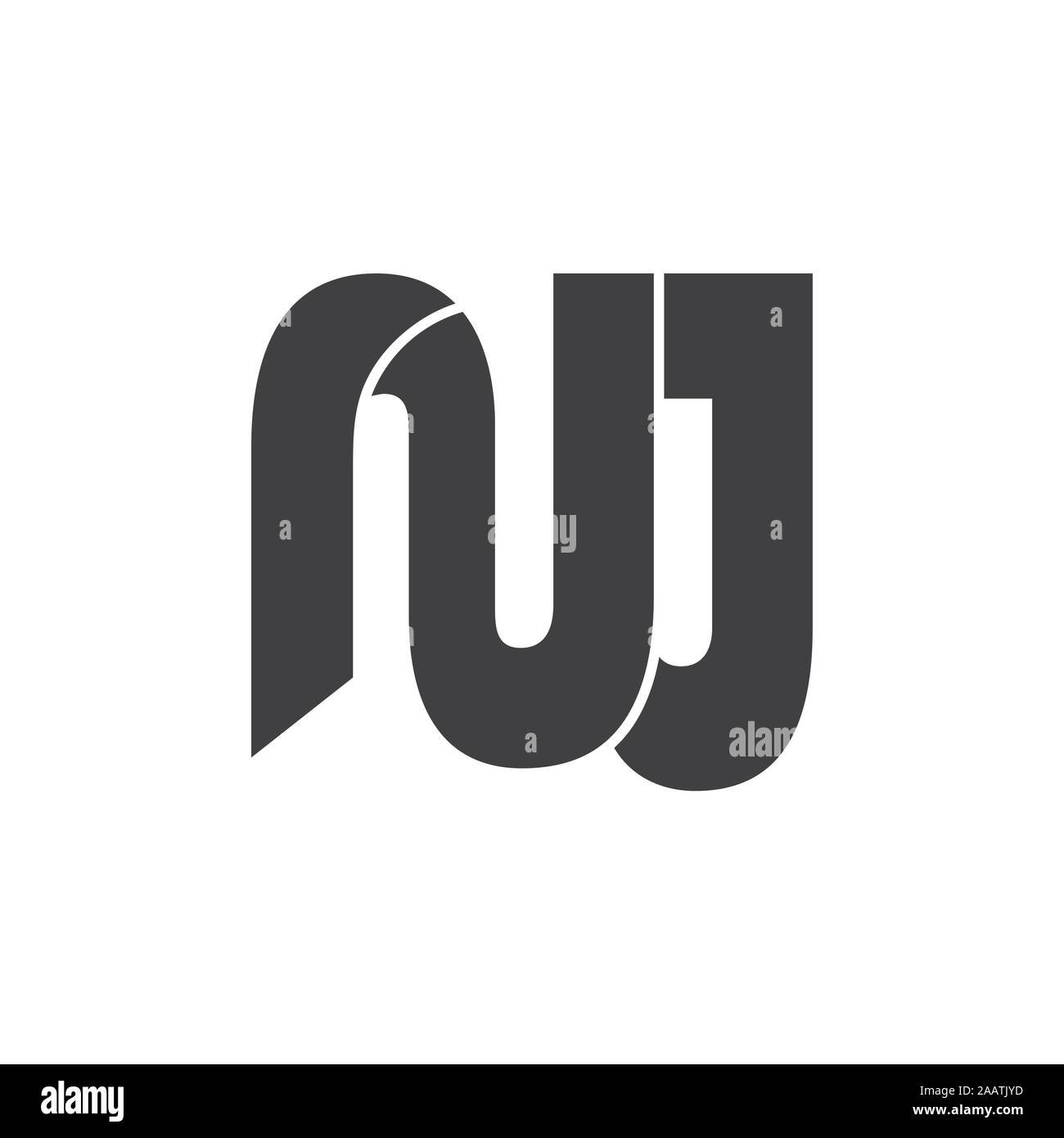 letter nj simple geometric logo vector Stock Vector Image & Art - Alamy