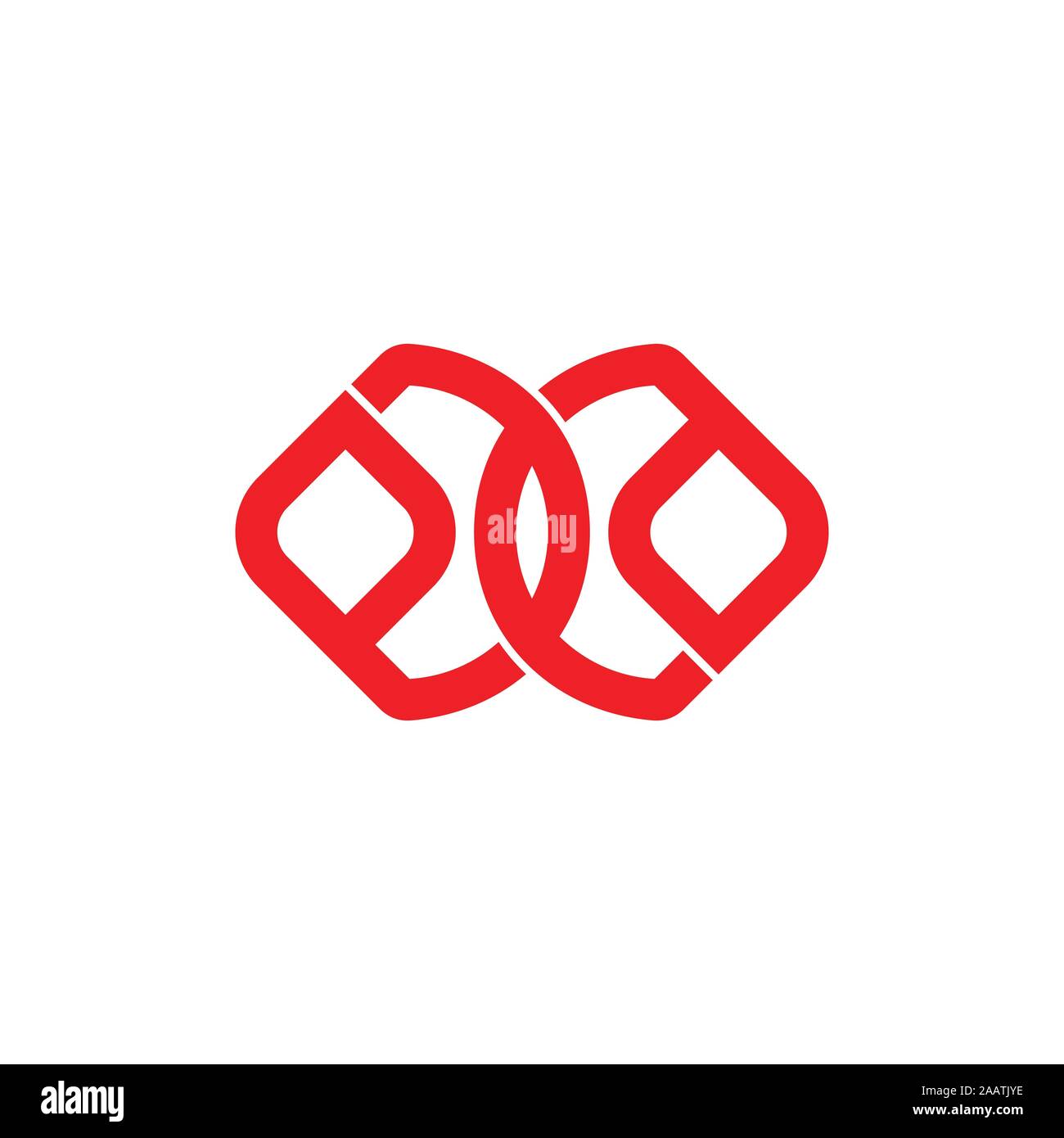 linked letter d abstract logo vector Stock Vector Image & Art - Alamy