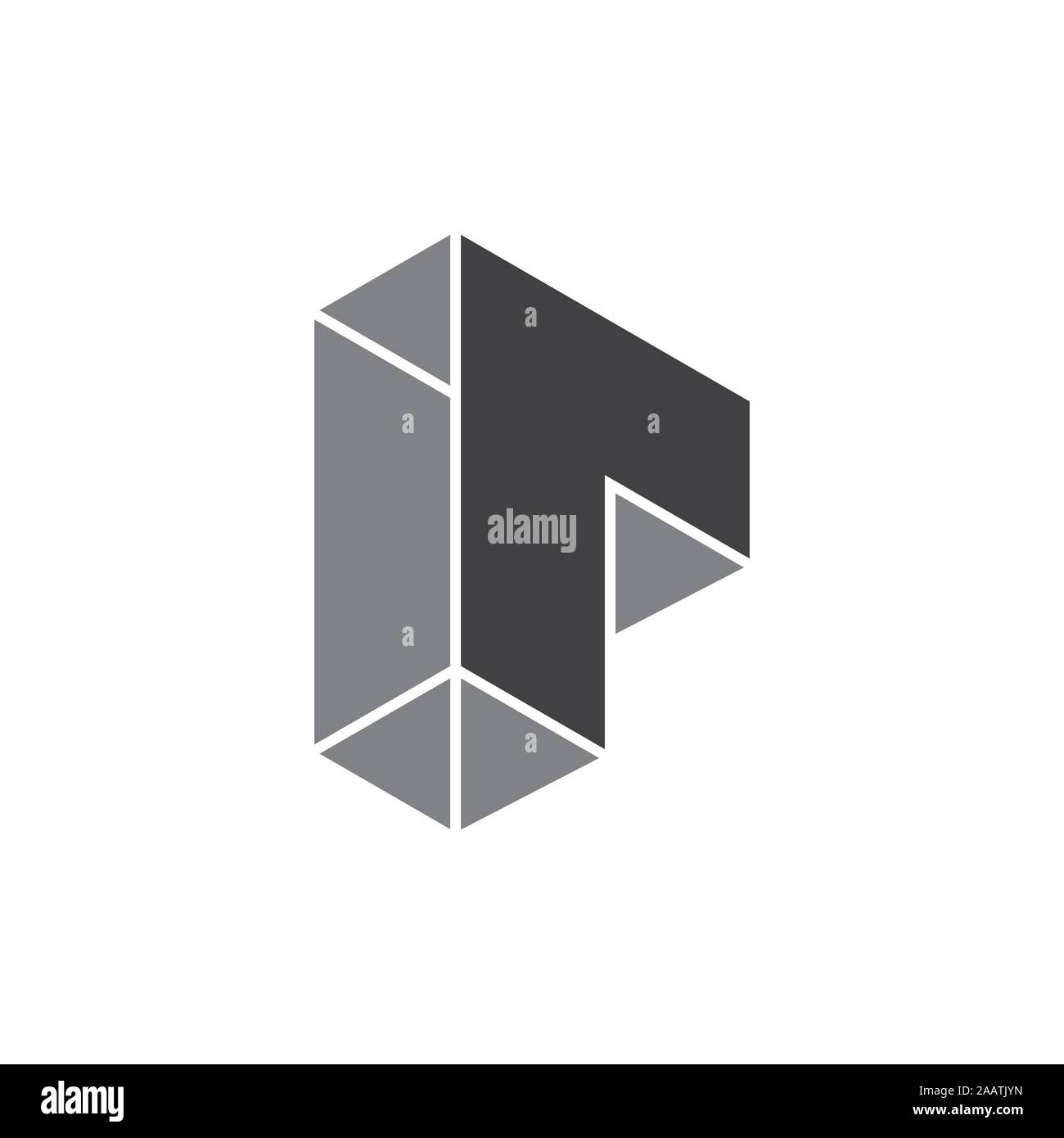 letter r 3d geometric logo vector Stock Vector Image & Art - Alamy