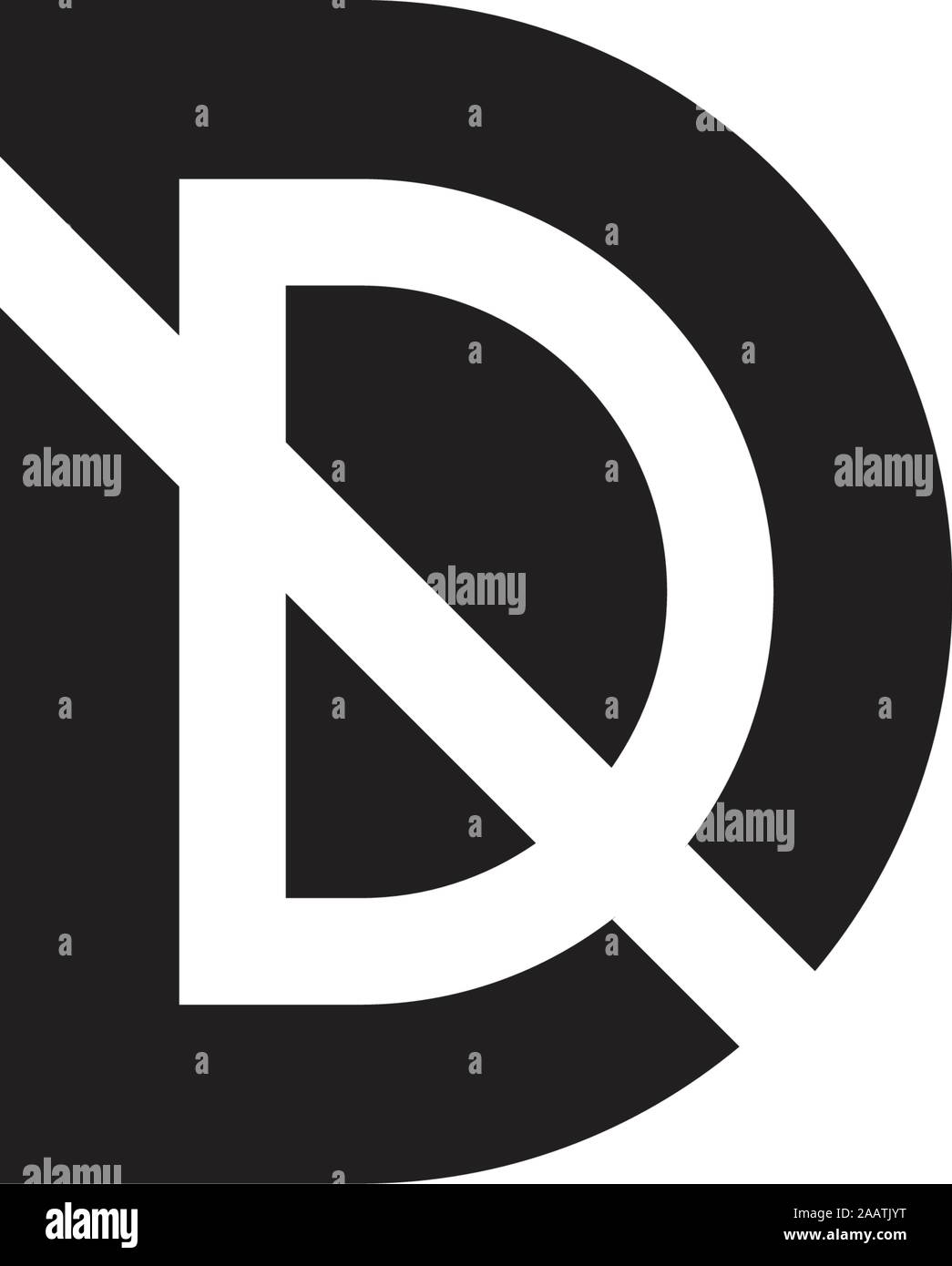 letter ld simple geometric logo vector Stock Vector Image & Art - Alamy