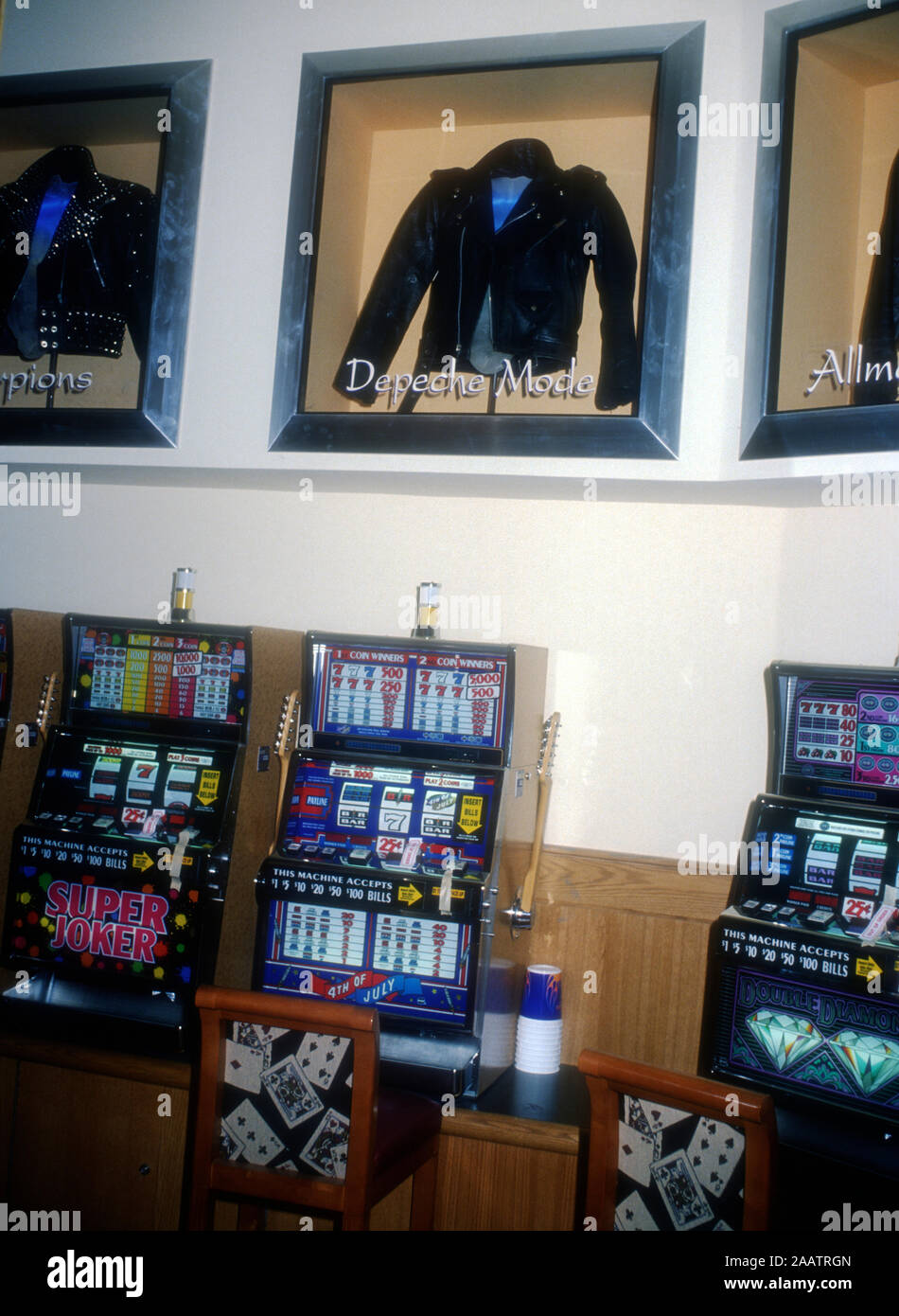 Las Vegas, Nevada, USA 11th March 1995 A general view of atmosphere of Depeche  Mode jacket at the Grand Opening Celebration of the Hard Rock Hotel hosted  by Peter Morgan on March