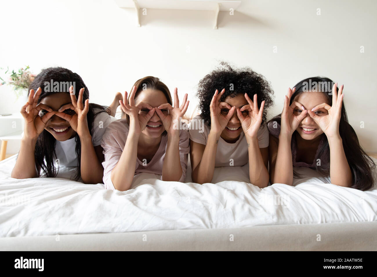 Black girl slumber party hi-res stock photography and ima