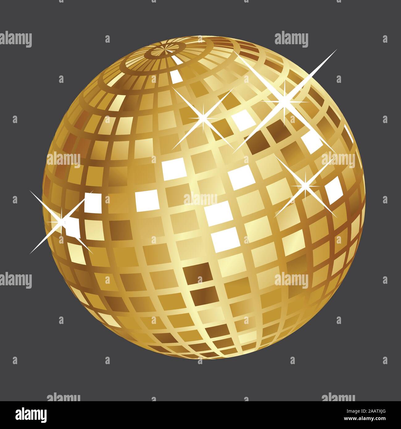 Gold disco ball party background Stock Vector by ©elaineitalia 38248761