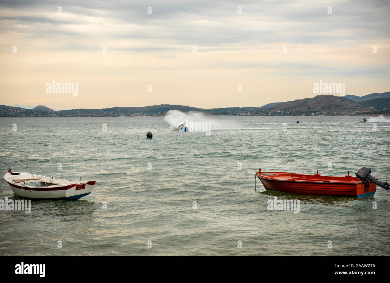 Sports fishing boats sunset hi-res stock photography and images - Alamy