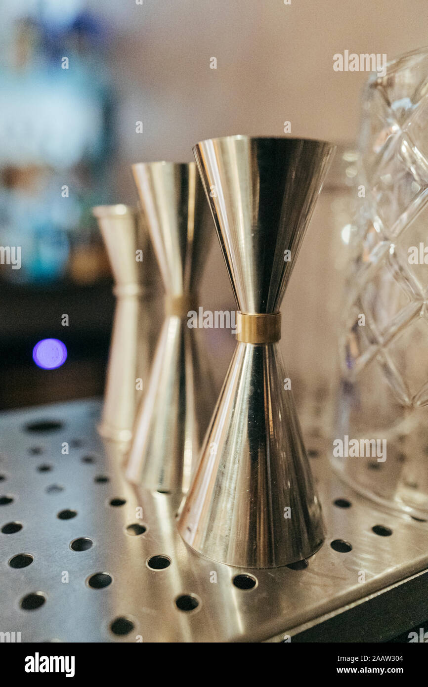 Jigger in a bar Stock Photo Alamy
