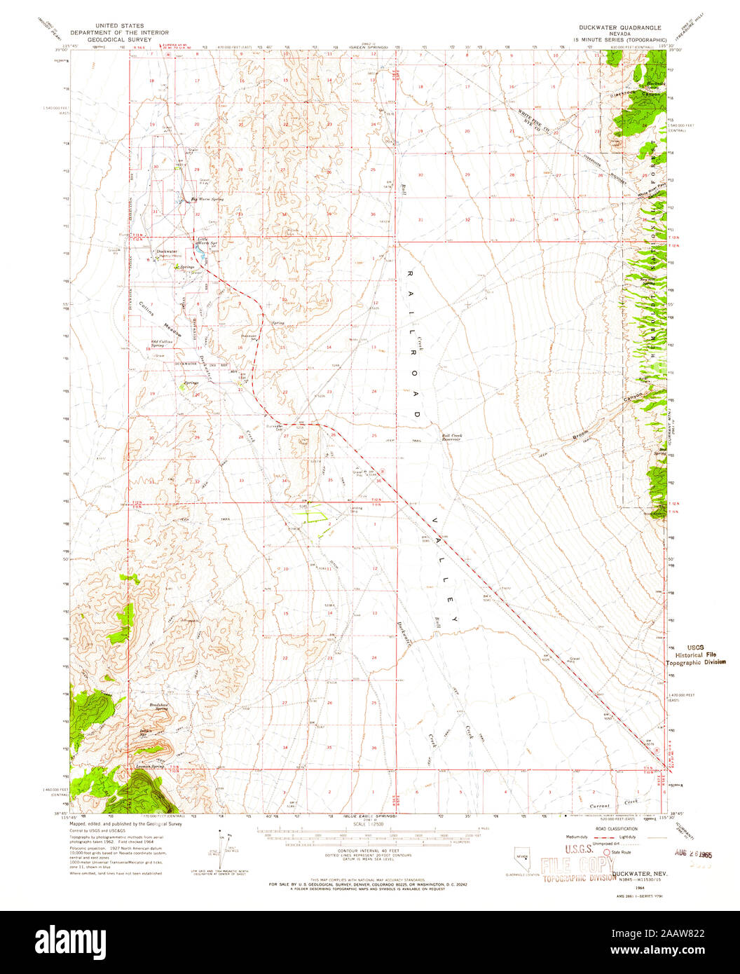 Map of duckwater hi-res stock photography and images - Alamy