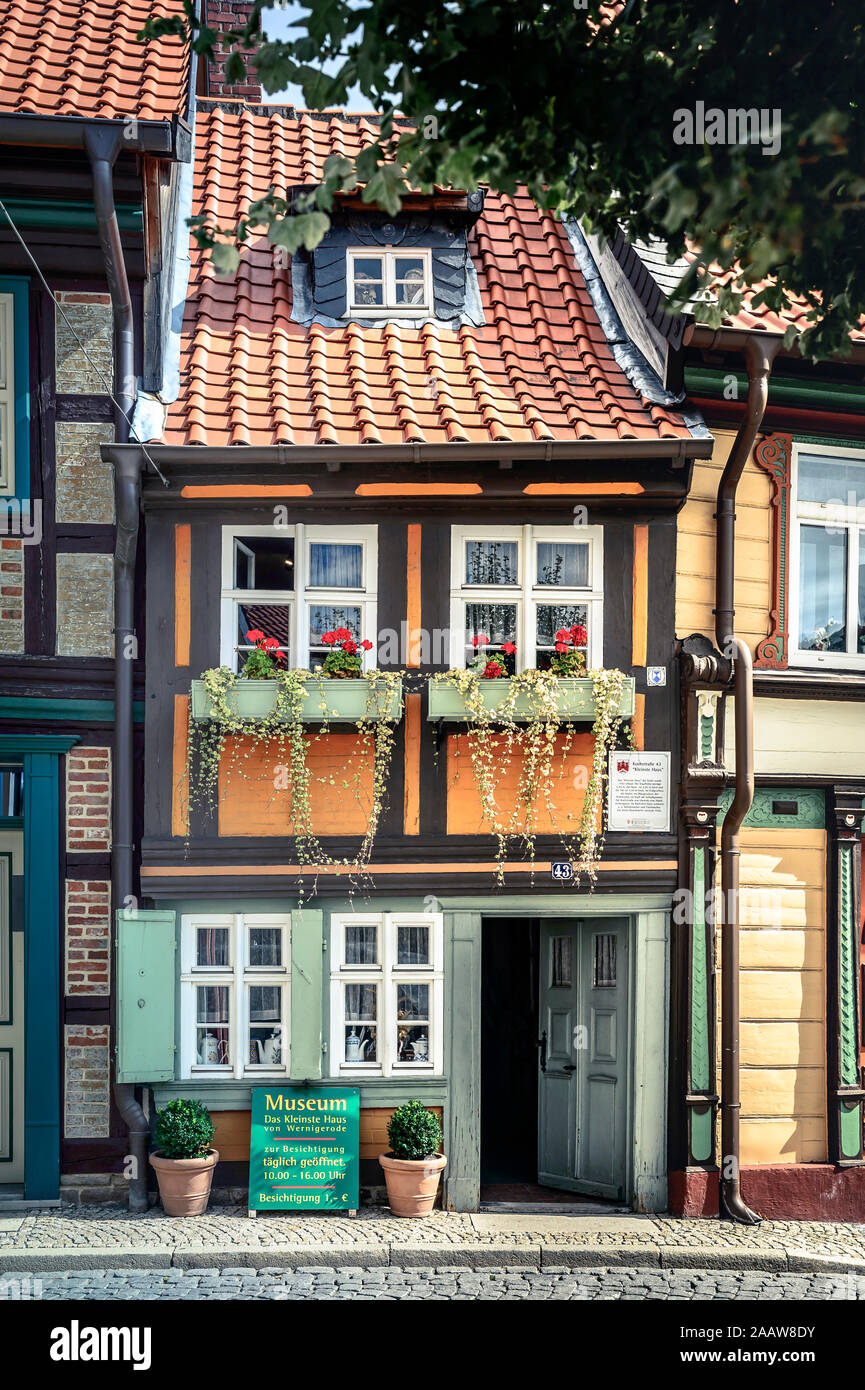Timber-framed house, Wernigerode, Germany Stock Photo