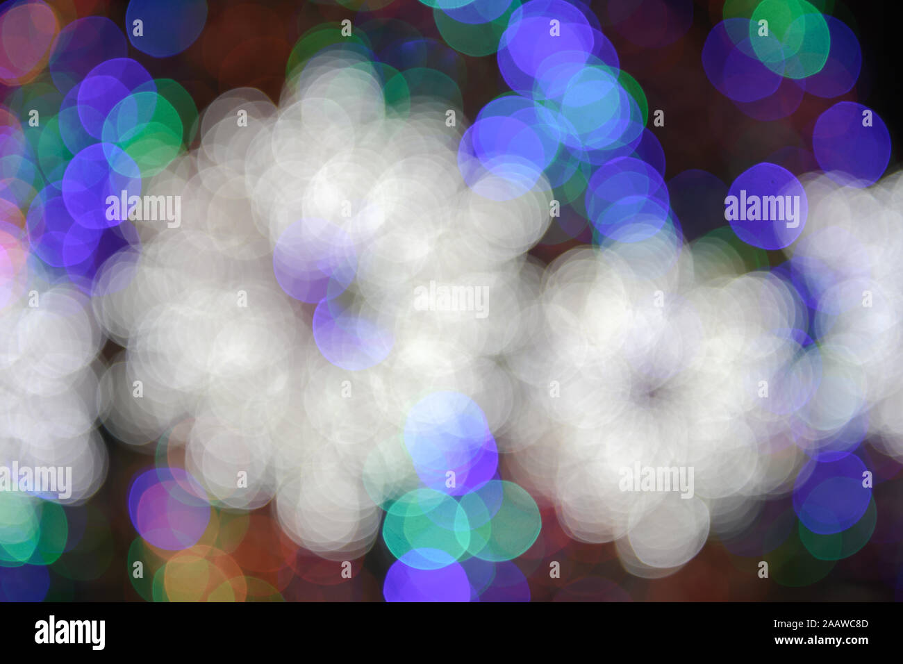 Bokeh lights background. Abstract multicolored light.Christmas concept. Stock Photo
