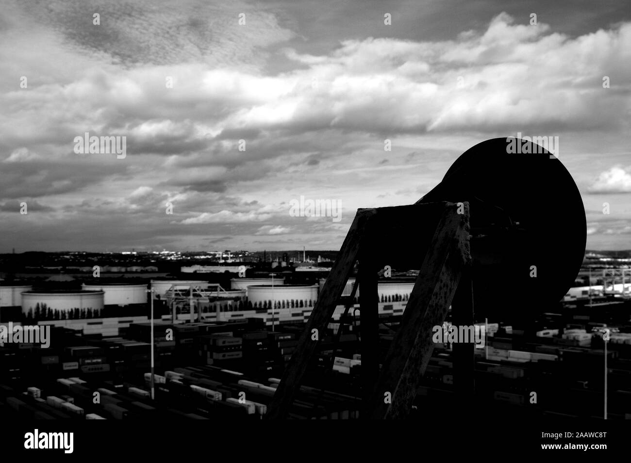 Image showcasing Industrial area in the Port Stock Photo - Alamy