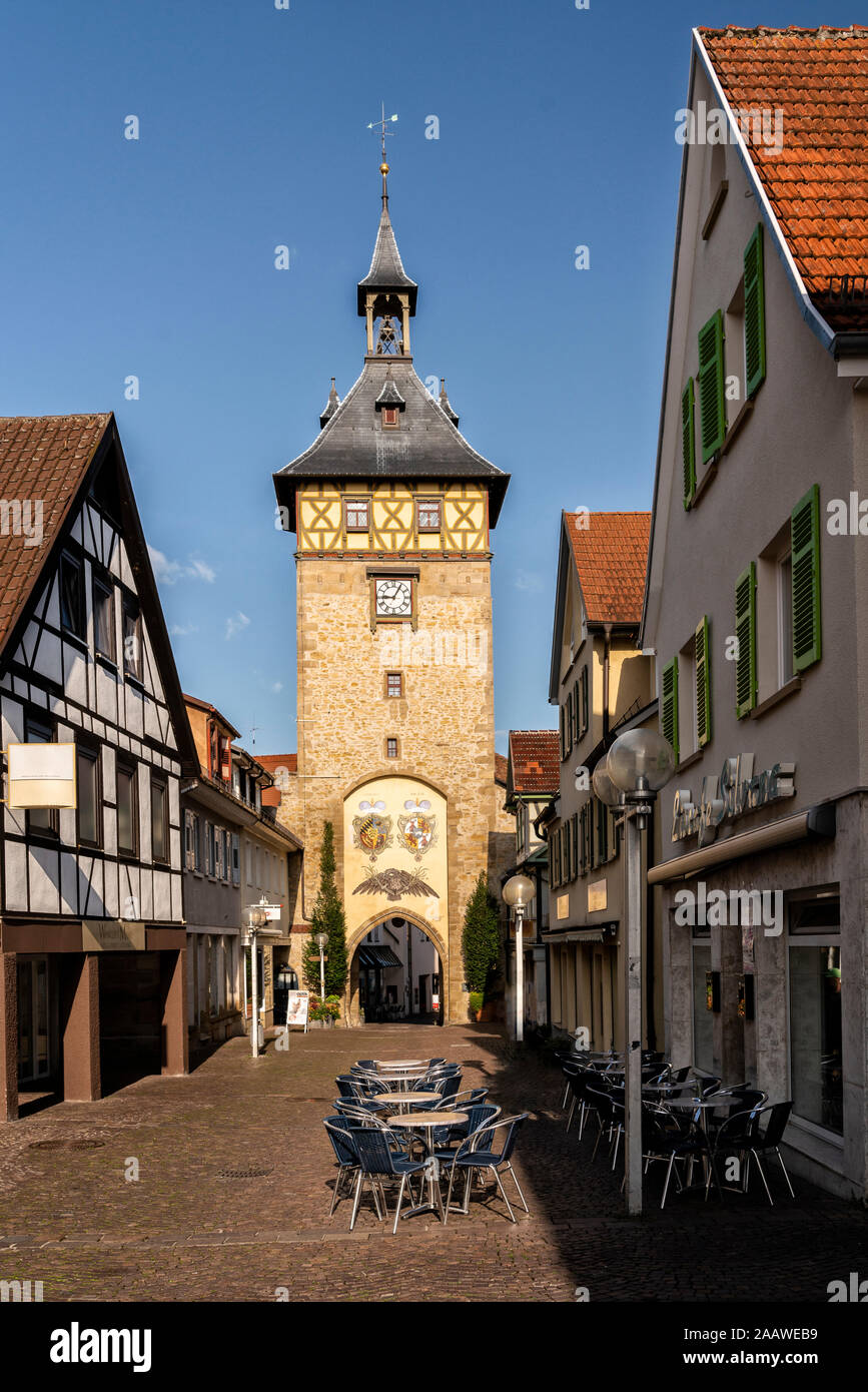 Exterior of church at Marbach am Neckar, Ludwigsburg, Baden-Württemberg, Germany Stock Photo