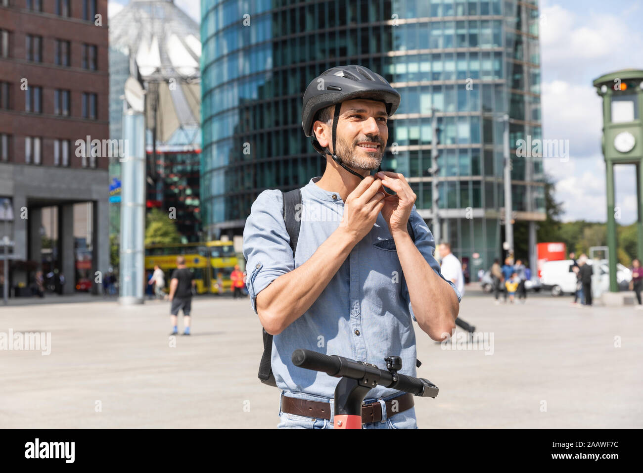 Man riding e scooter germany hi-res stock photography and images - Alamy