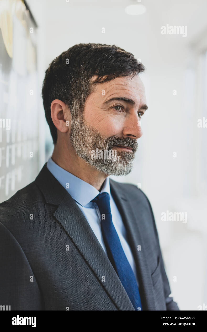 Portrait of confident mature businesman in office Stock Photo